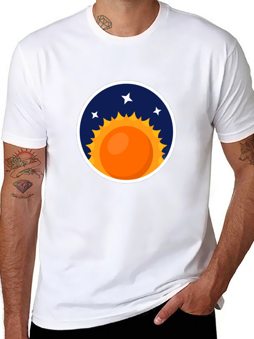 Cosmic Sun Graphic Tee - Stylish Comfort
