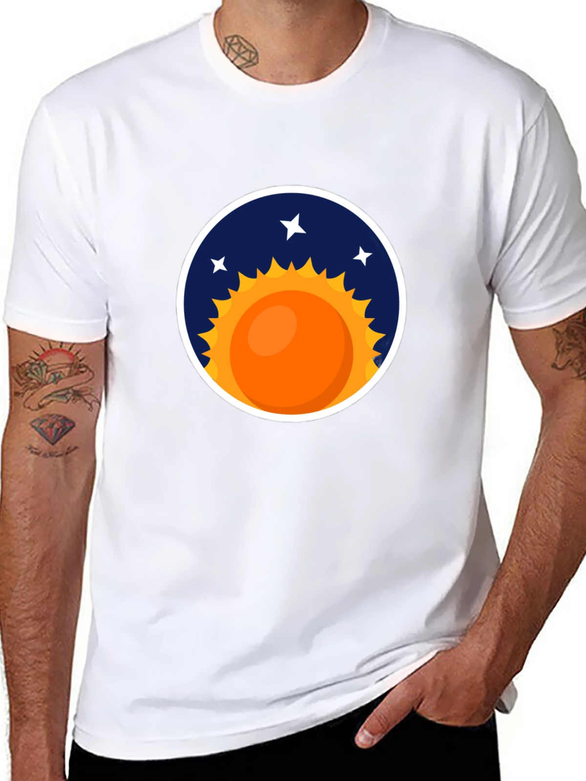 Cosmic Sun Graphic Tee - Stylish Comfort