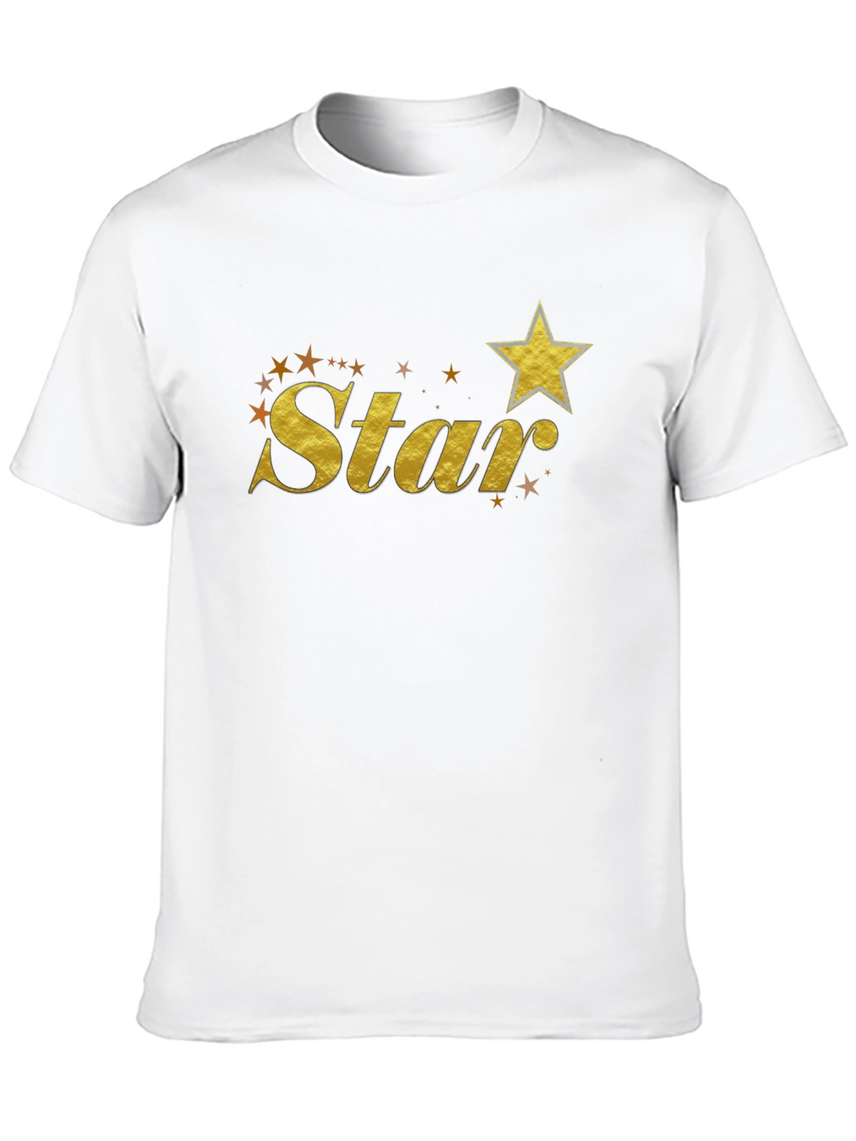 Gold Star Graphic Black T-Shirt