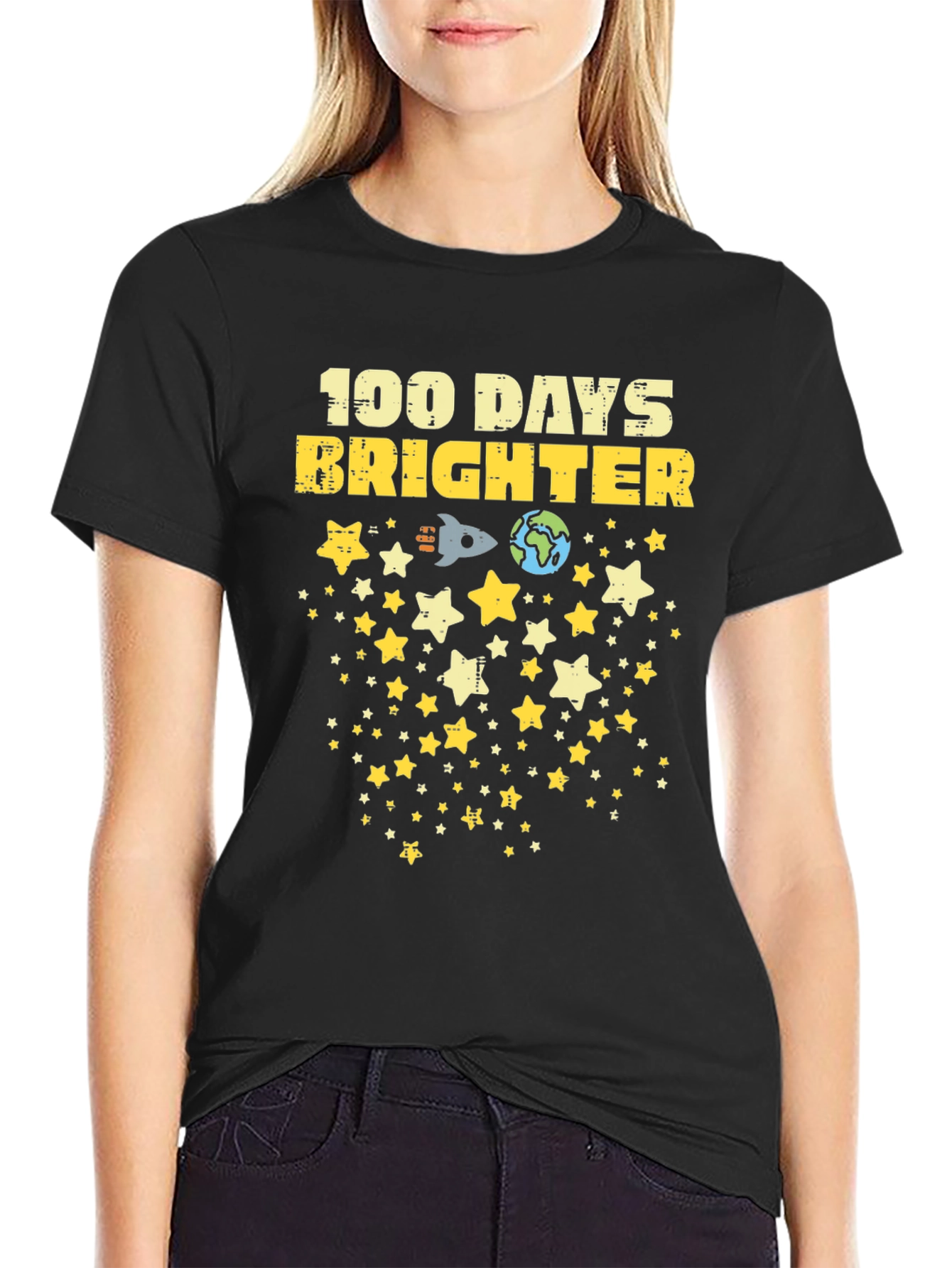 100 Days Brighter Graphic T-Shirt