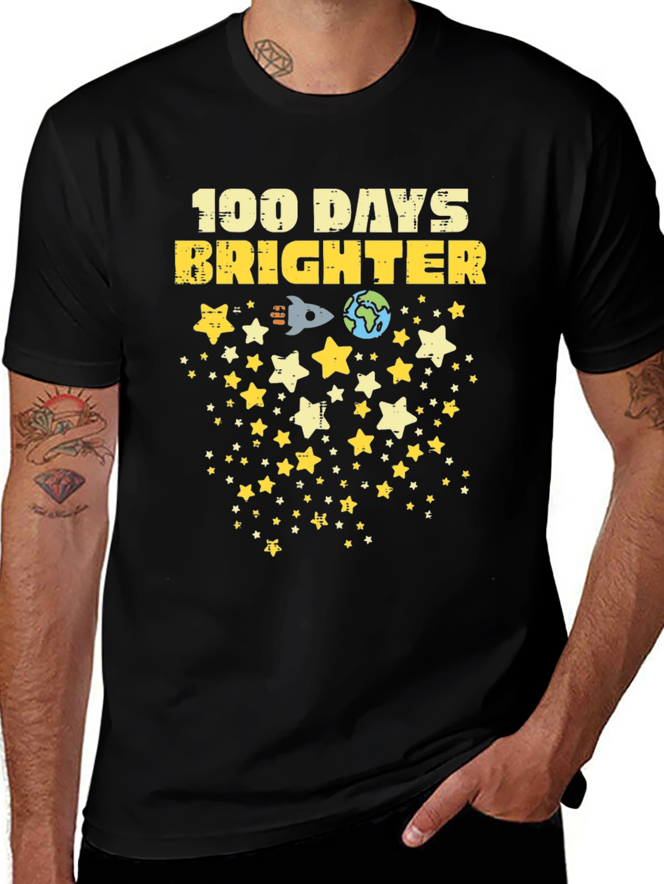 100 Days Brighter Graphic T-Shirt