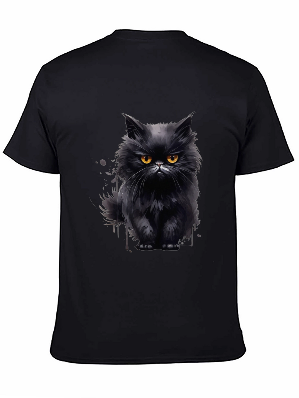 Black Cat Graphic T-Shirt - Mens Fashion