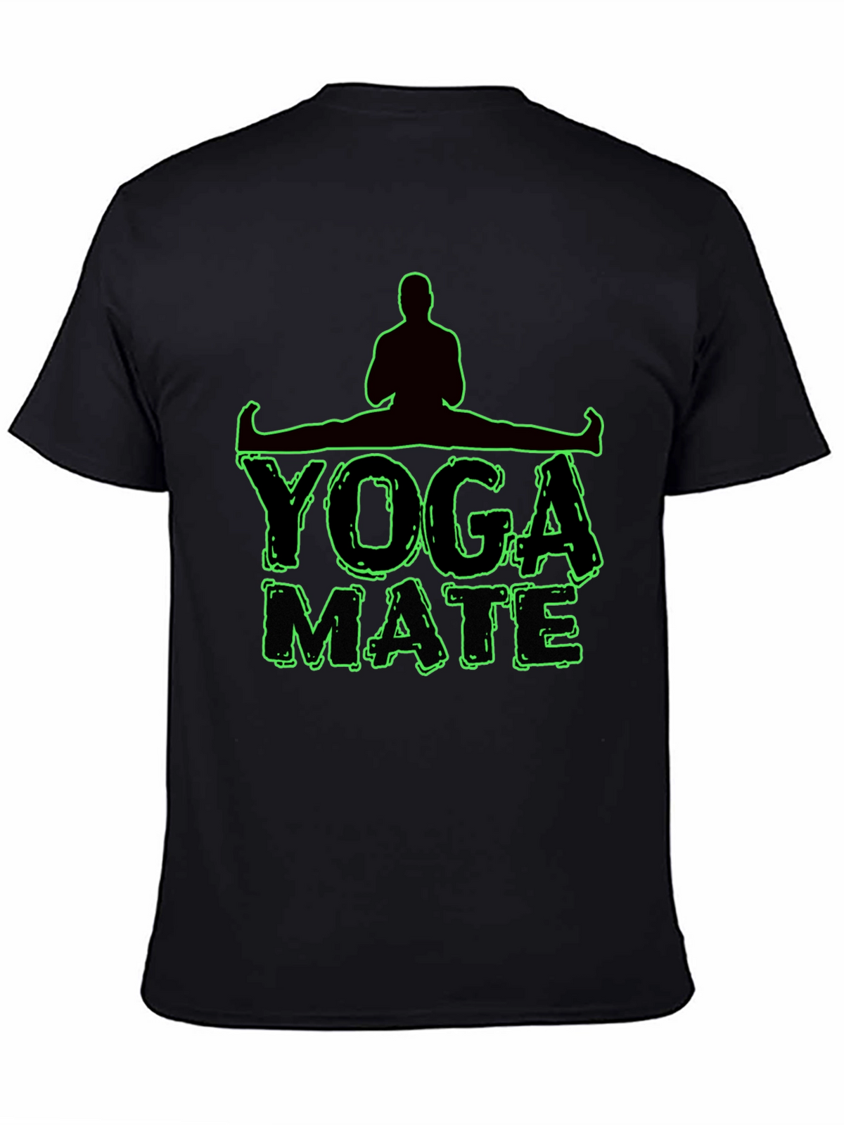 Yoga Mate Graphic T-Shirt - Mens Black Tee