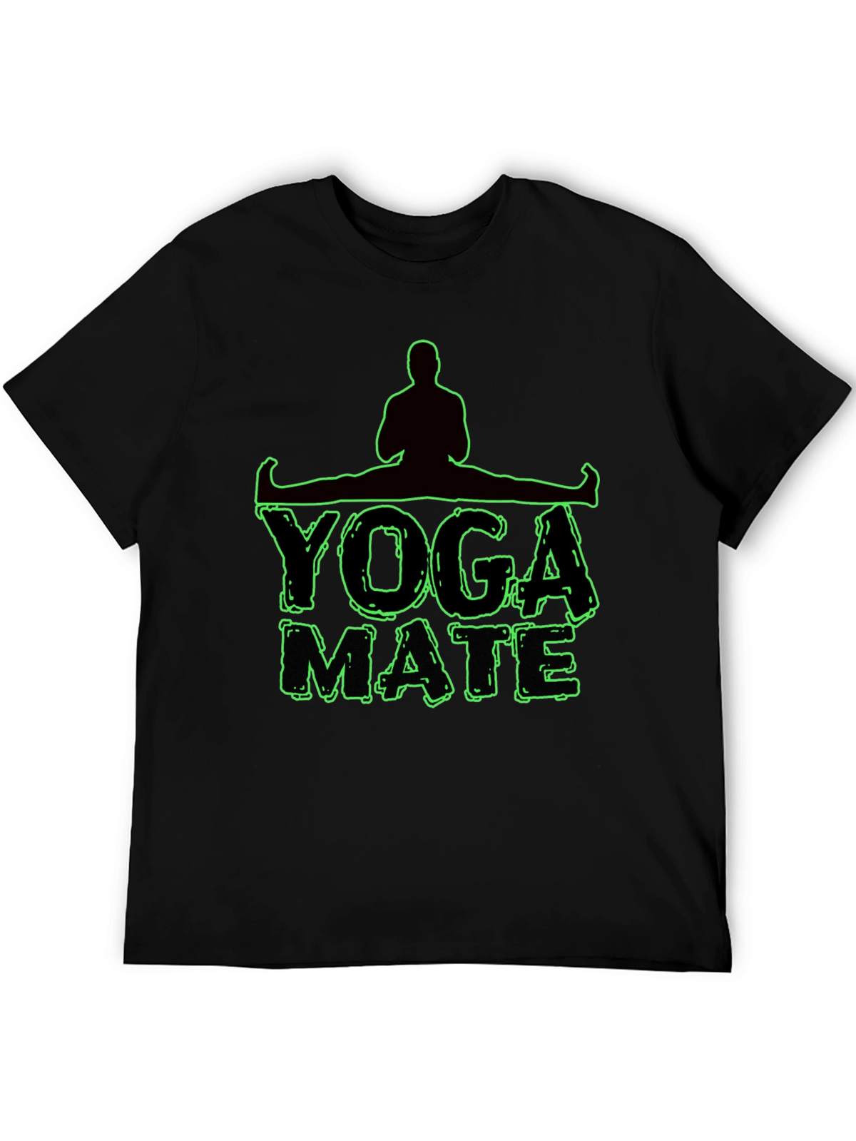Yoga Mate Graphic T-Shirt - Mens Black Tee