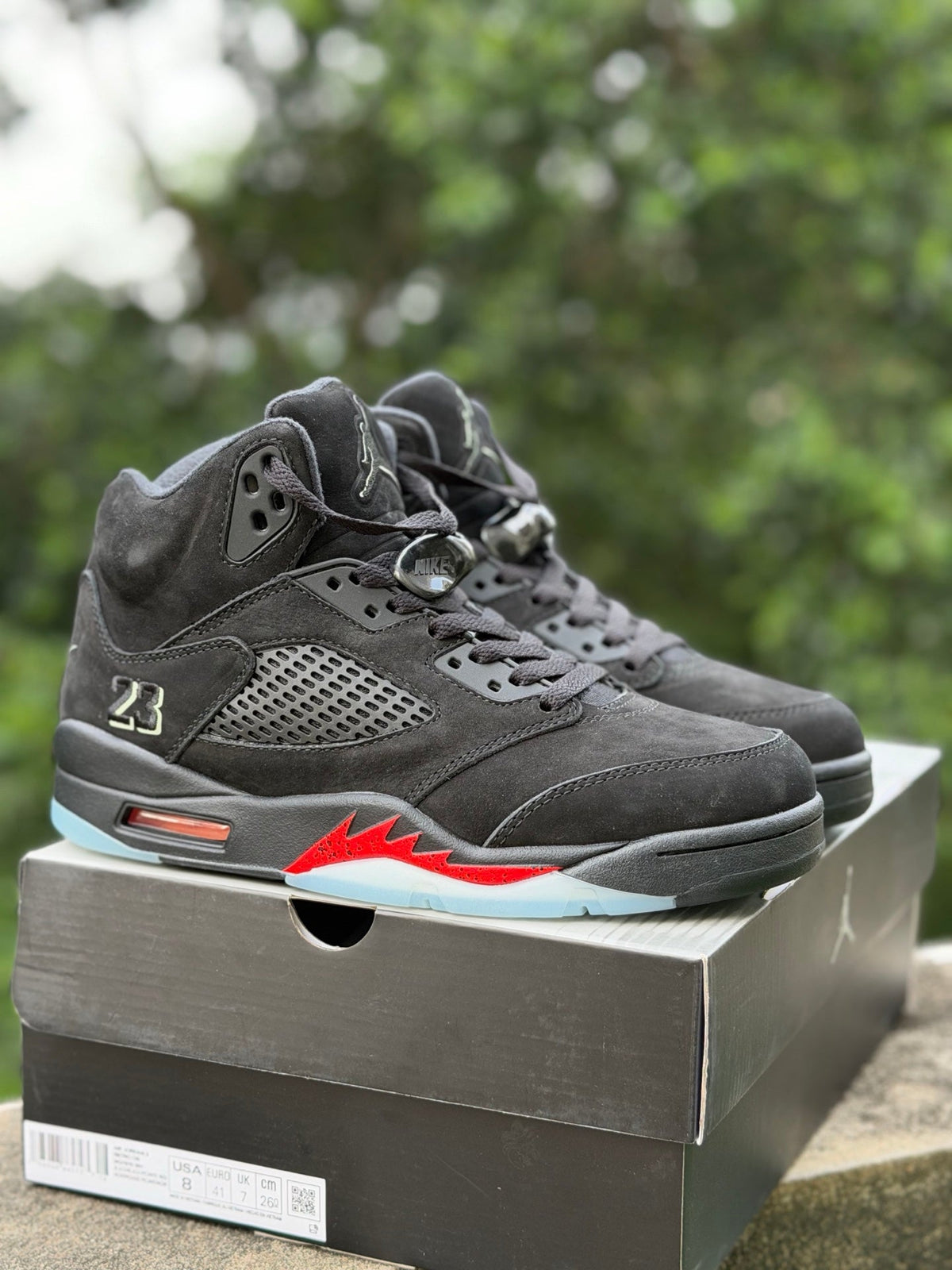 🎃 Spooky Season Must-Have! Air Jordan 5 Retro Halloween Mid-Top Basketball Sneakers