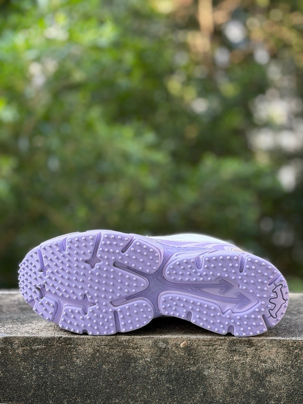 💜 Street-Style Star: Off-White Purple Mesh Retro Low-Cut Fashion Sneakers