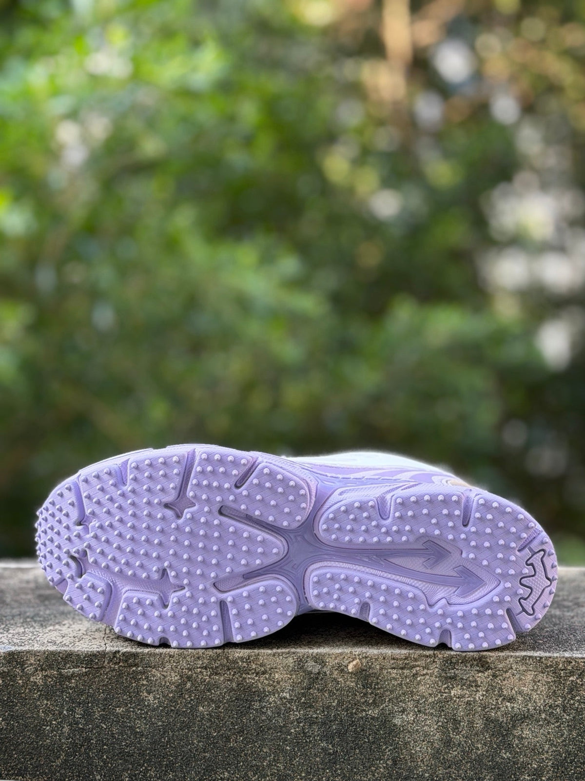 💜 Street-Style Star: Off-White Purple Mesh Retro Low-Cut Fashion Sneakers