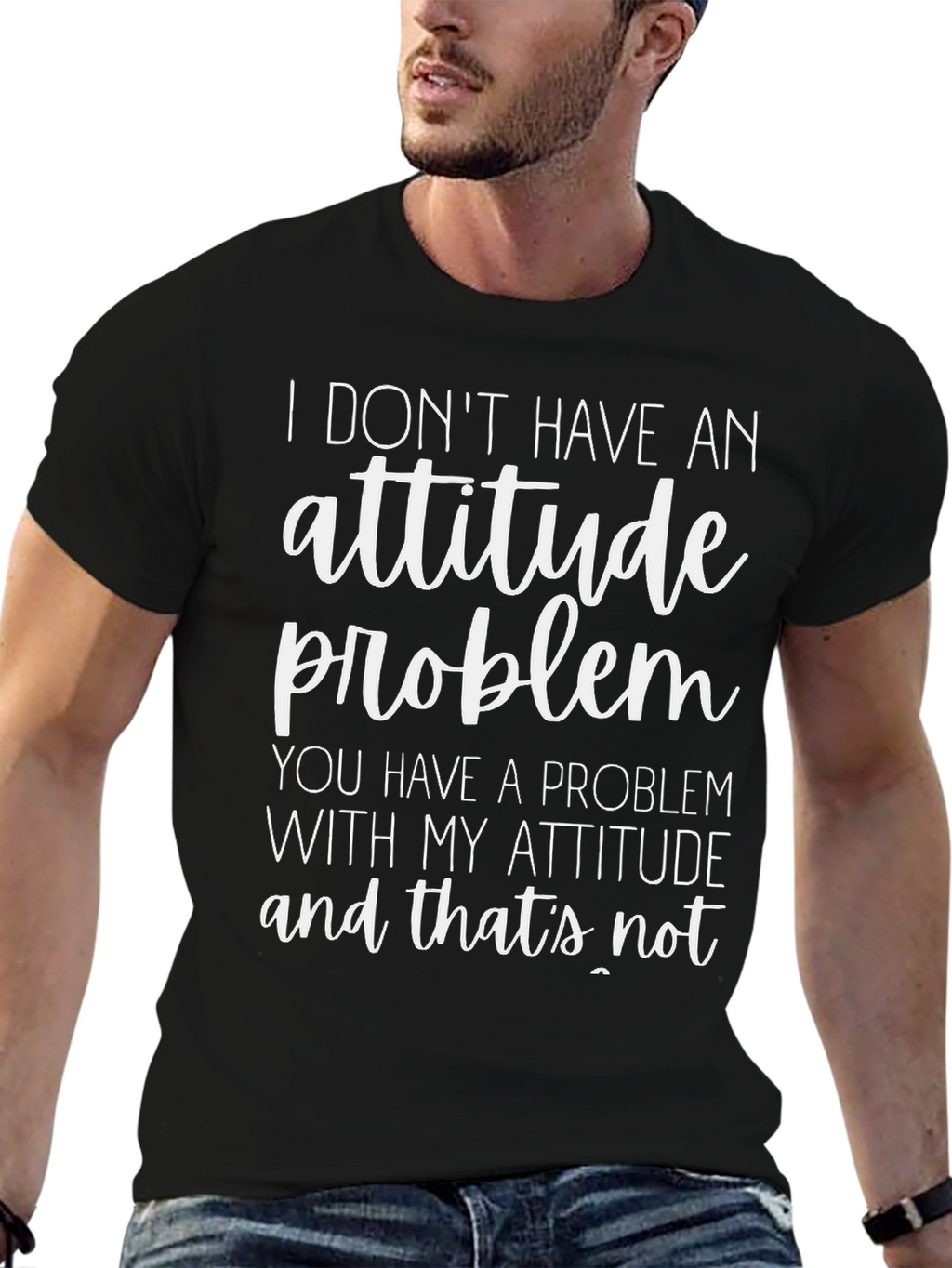 Funny Attitude Problem Graphic T-Shirt