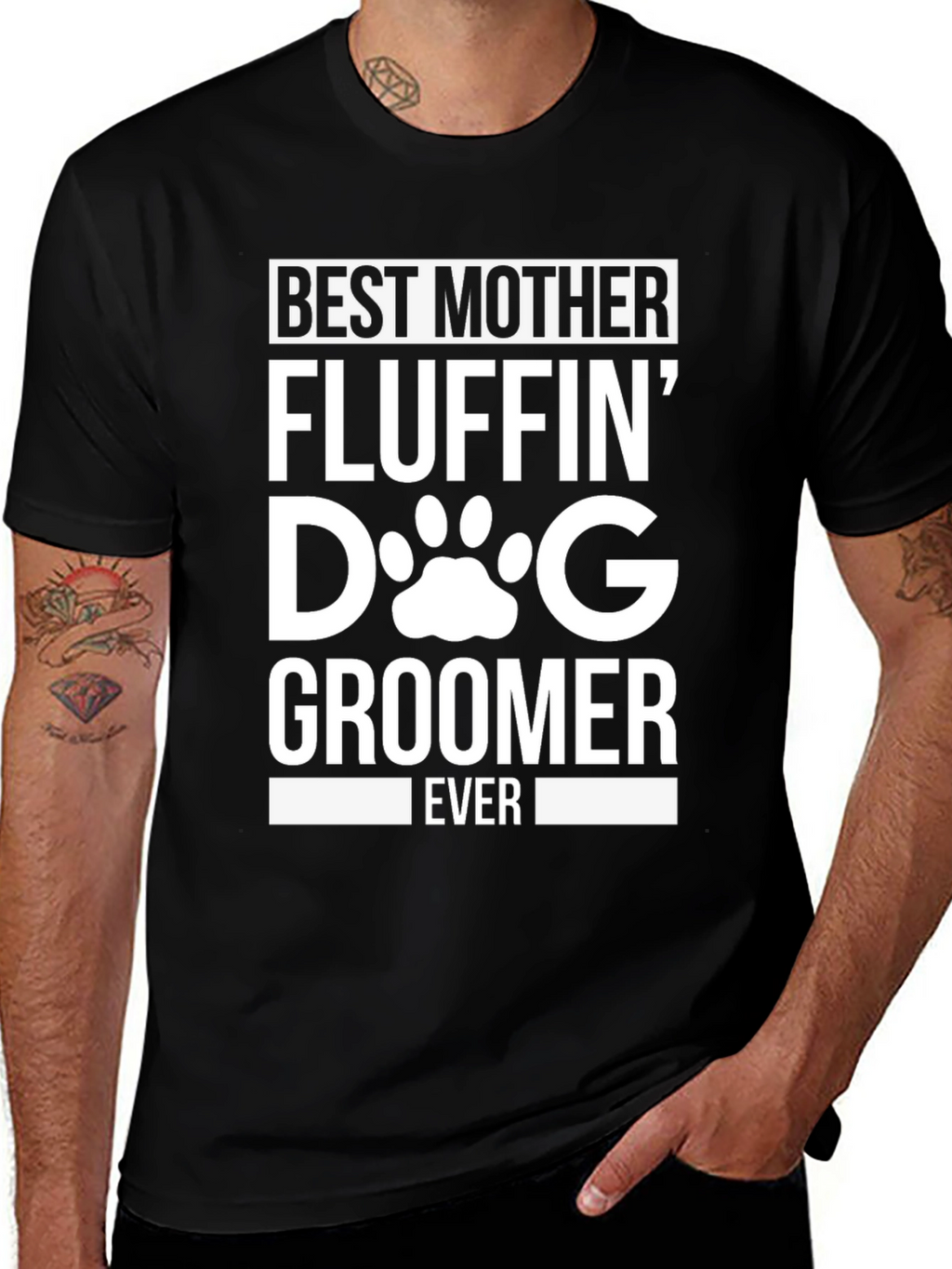 Best Mother Fluffin Dog Groomer T-Shirt