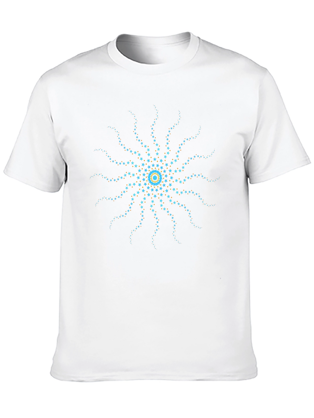 Starburst Graphic Tee - Black Cotton Blend T-Shirt