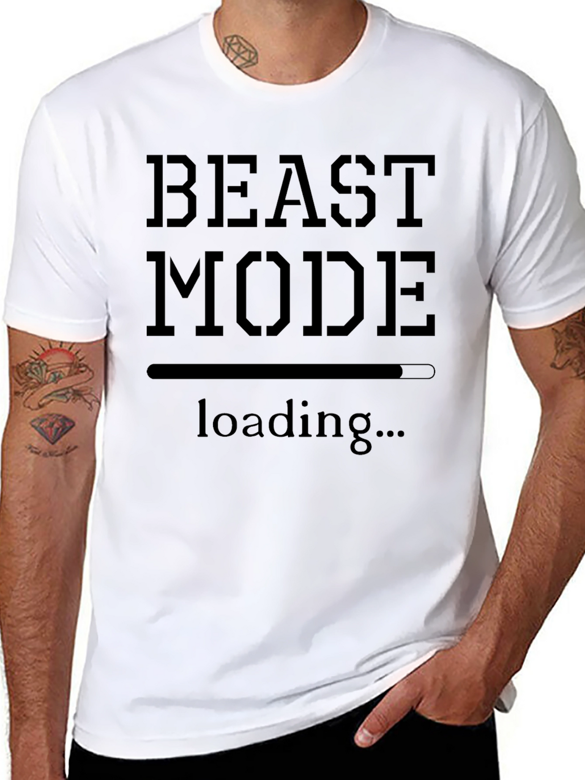 Beast Mode Loading Black T-Shirt
