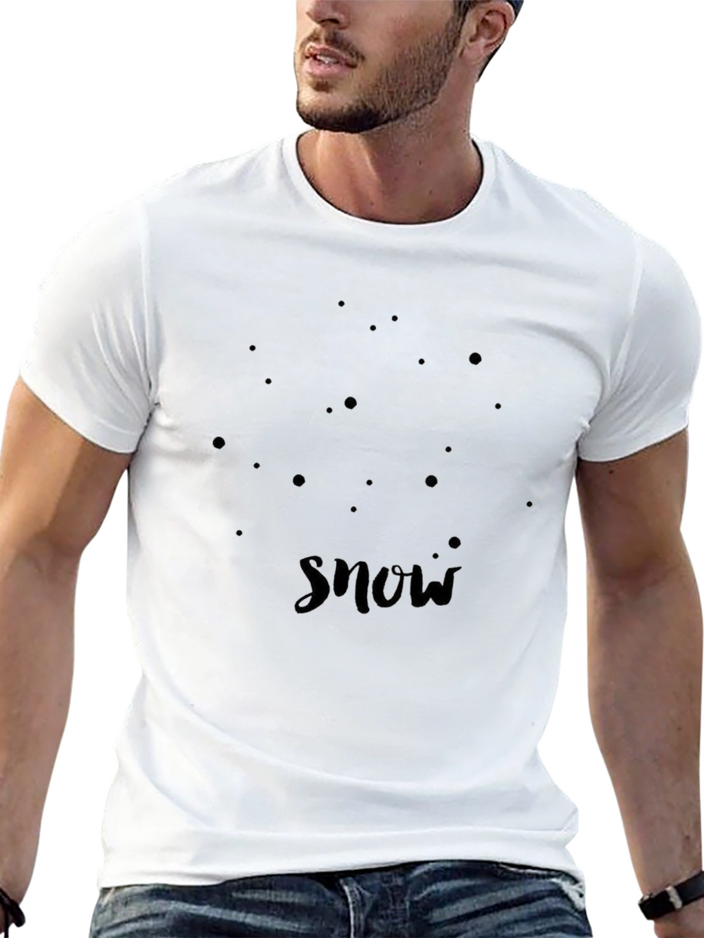 Black Snow T-Shirt | Mens Short Sleeve Tee