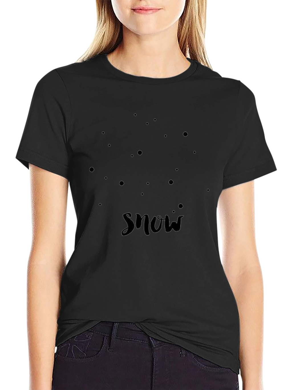 Black Snow T-Shirt | Mens Short Sleeve Tee