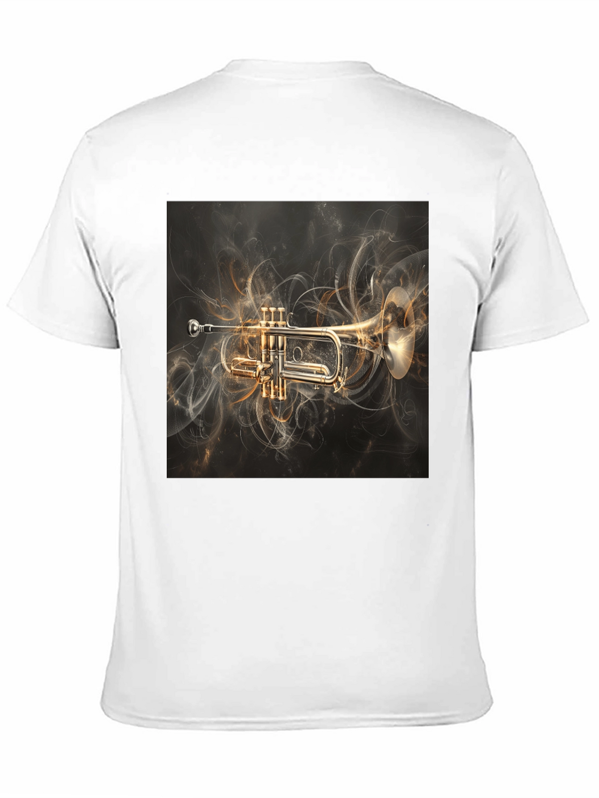 Trumpet Graphic Tee - Music Lovers Black T-Shirt