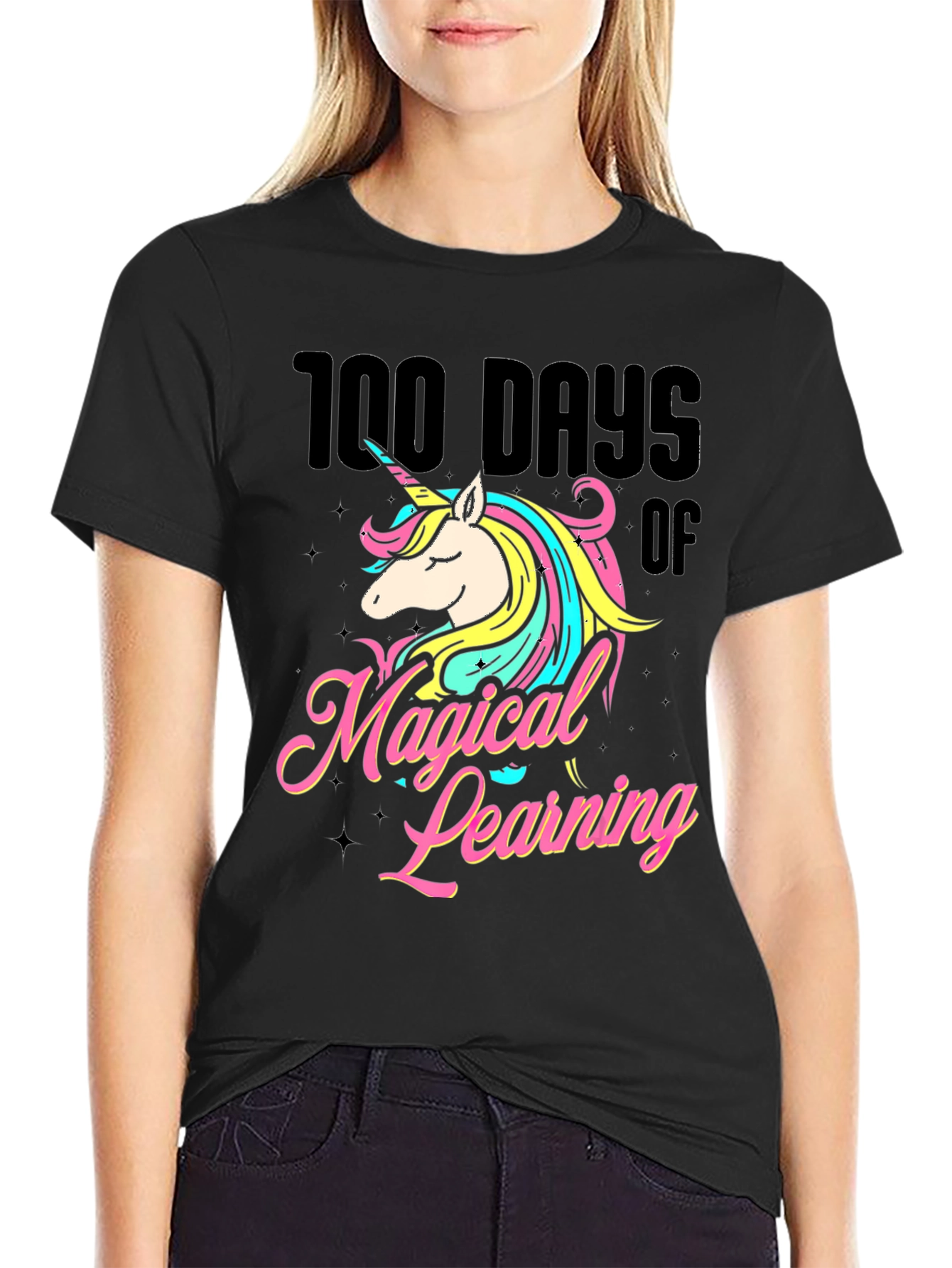 100 Days of Magical Learning Unicorn Tee