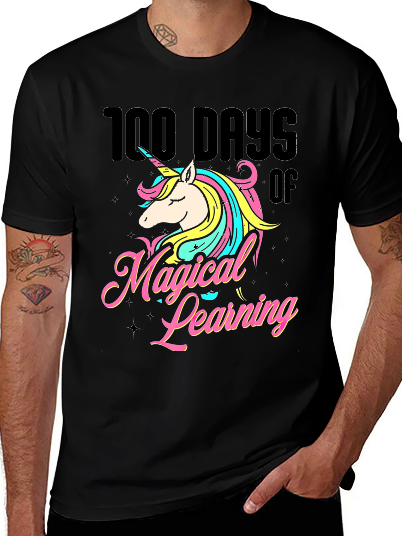 100 Days of Magical Learning Unicorn Tee