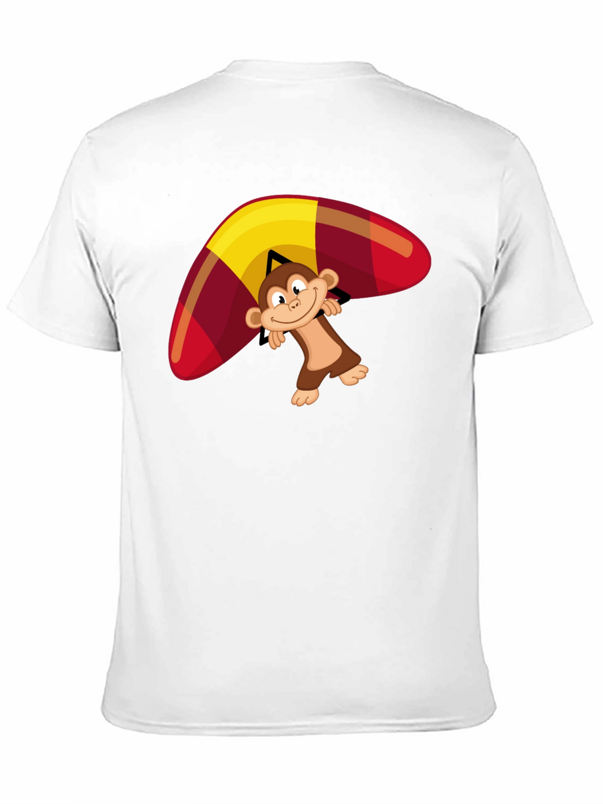 Monkey Hang Gliding Graphic T-Shirt