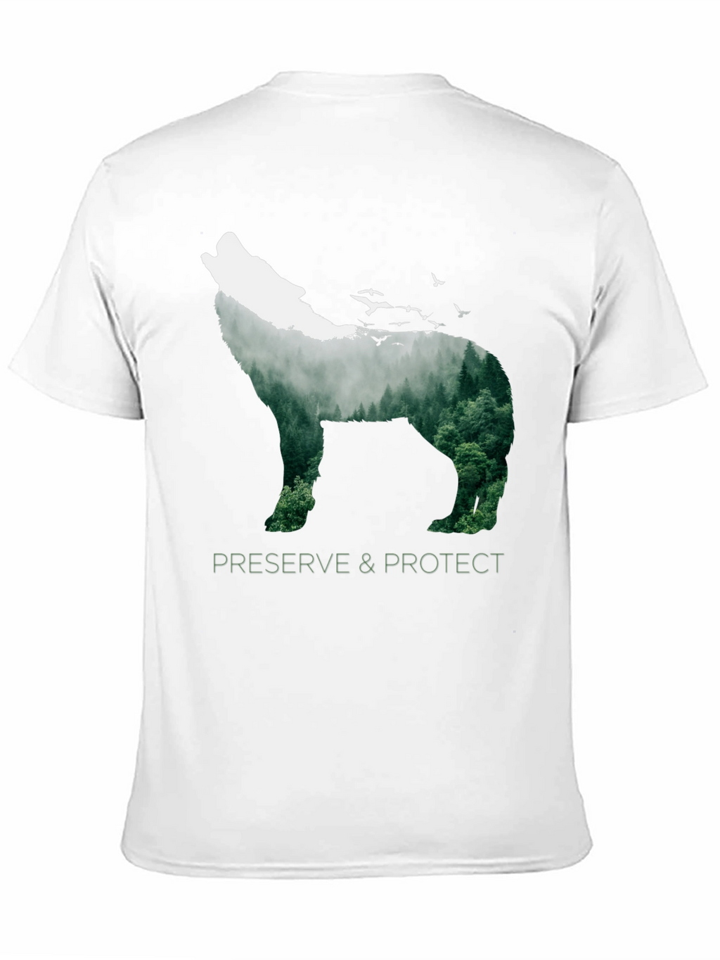 Wildlife Wolf Graphic Tee - Preserve & Protect