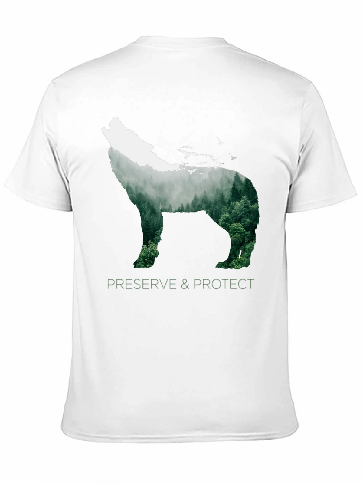 Wildlife Wolf Graphic Tee - Preserve & Protect