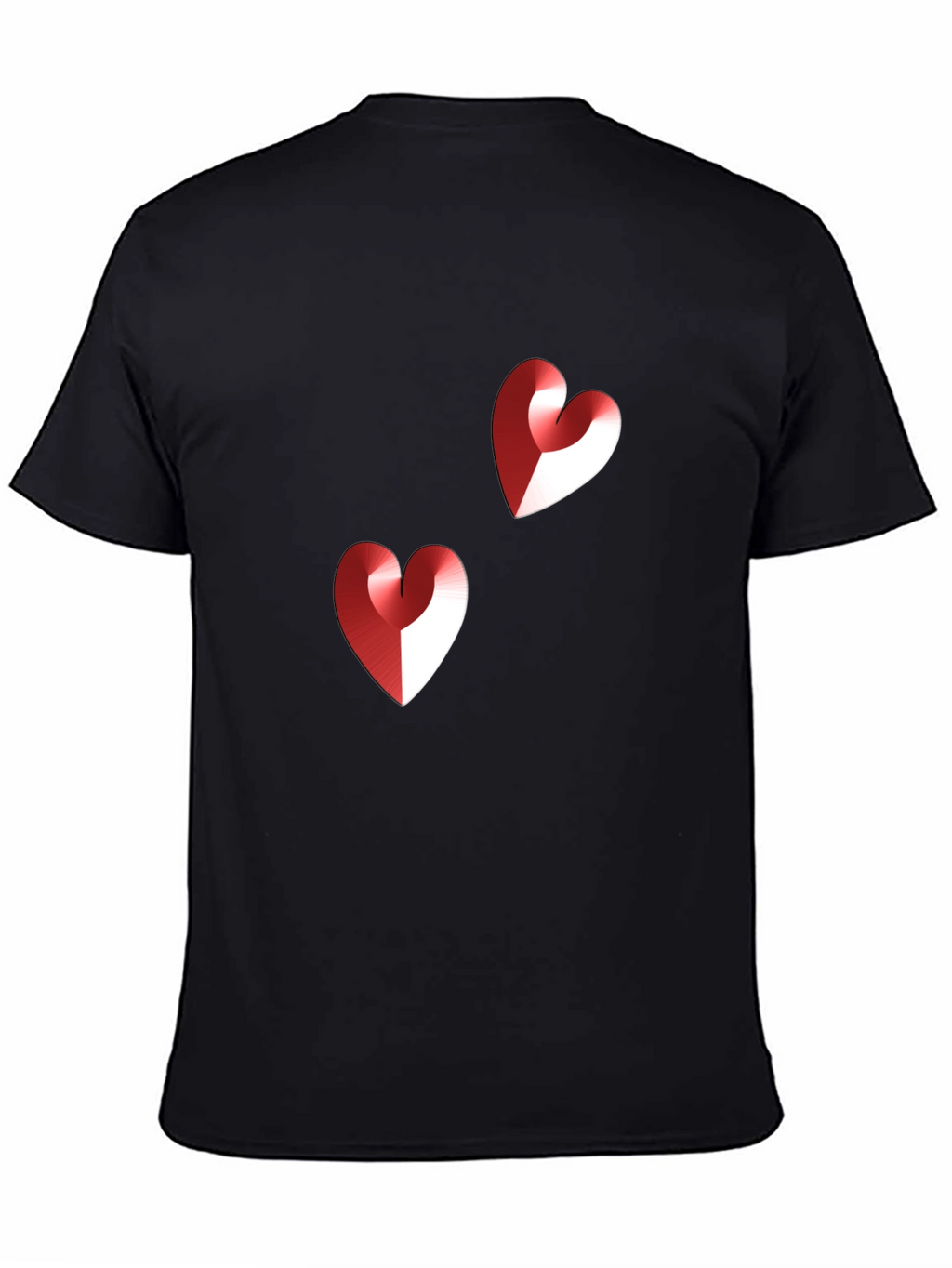 Heart Graphic Black T-Shirt