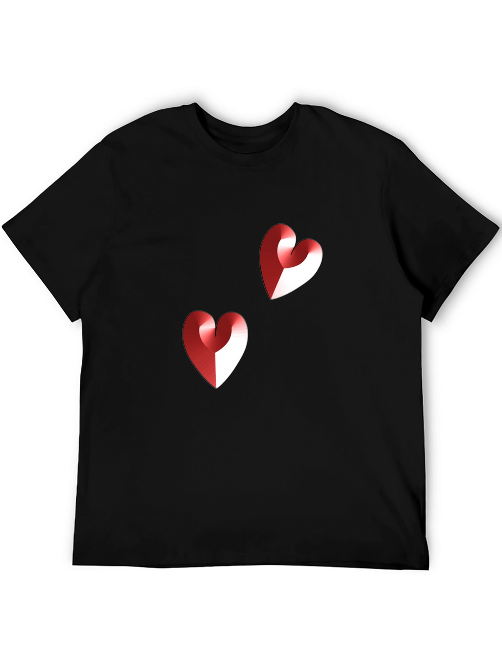 Heart Graphic Black T-Shirt