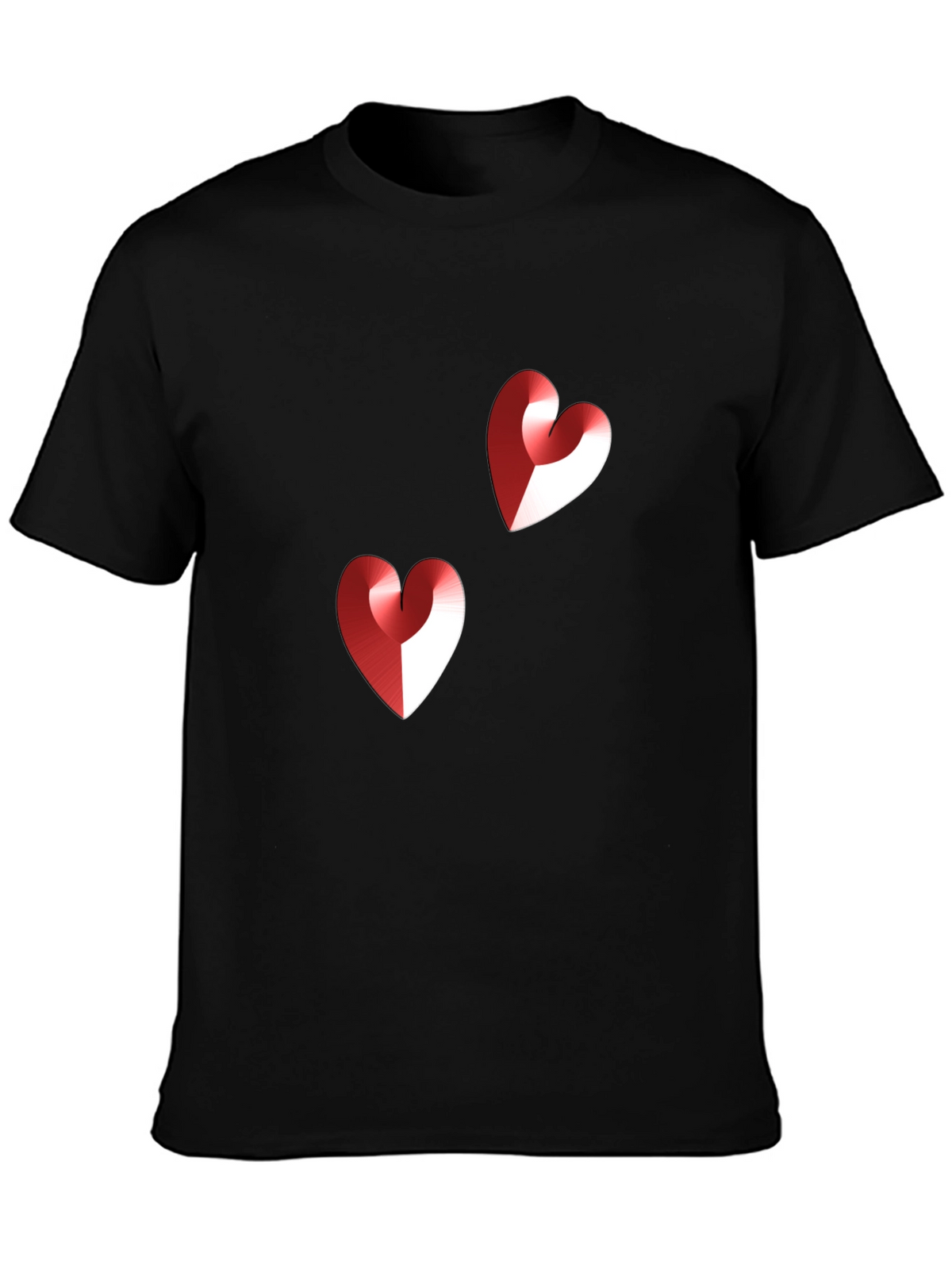 Heart Graphic Black T-Shirt