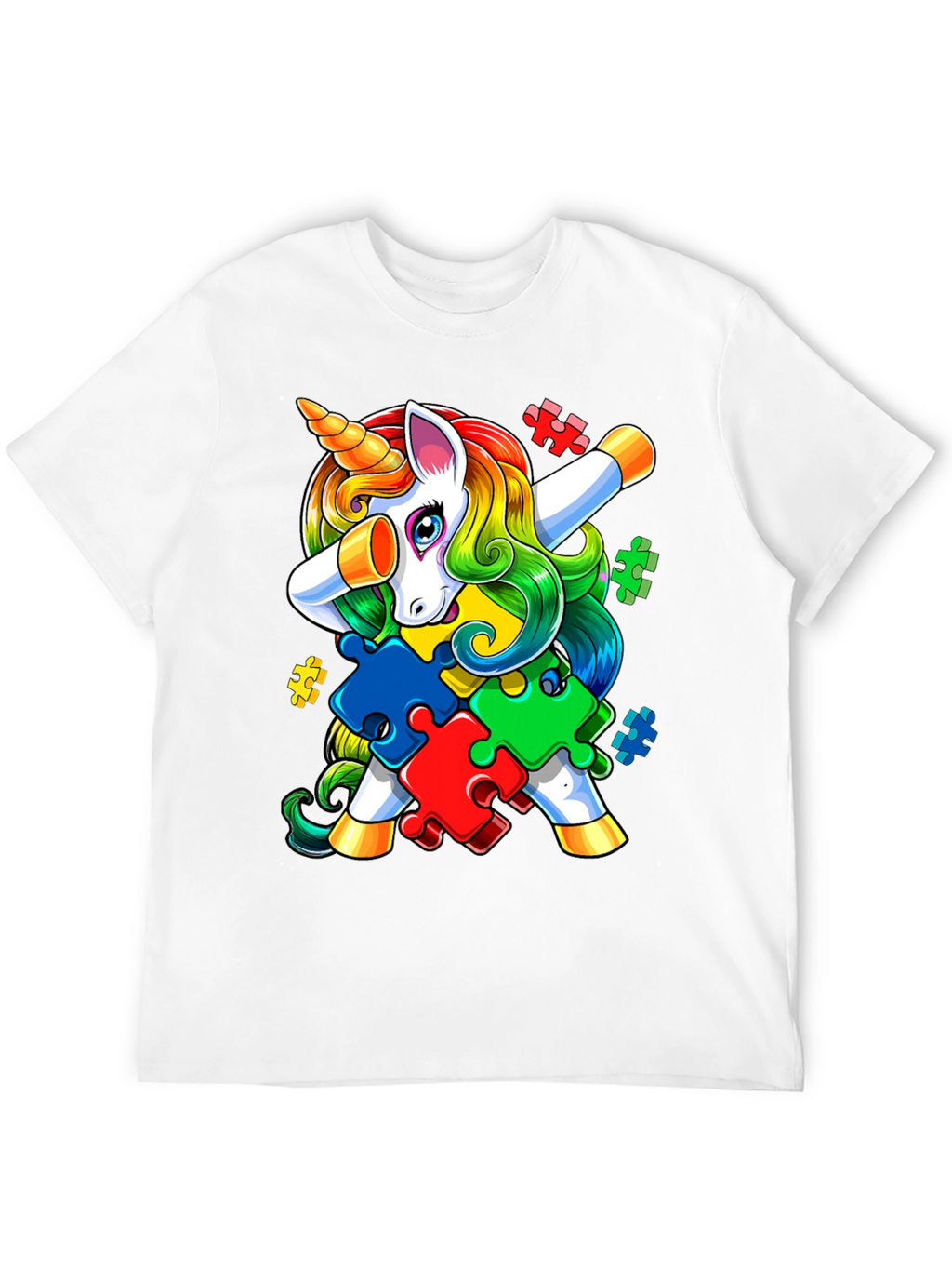 Autism Awareness Unicorn Dab T-Shirt