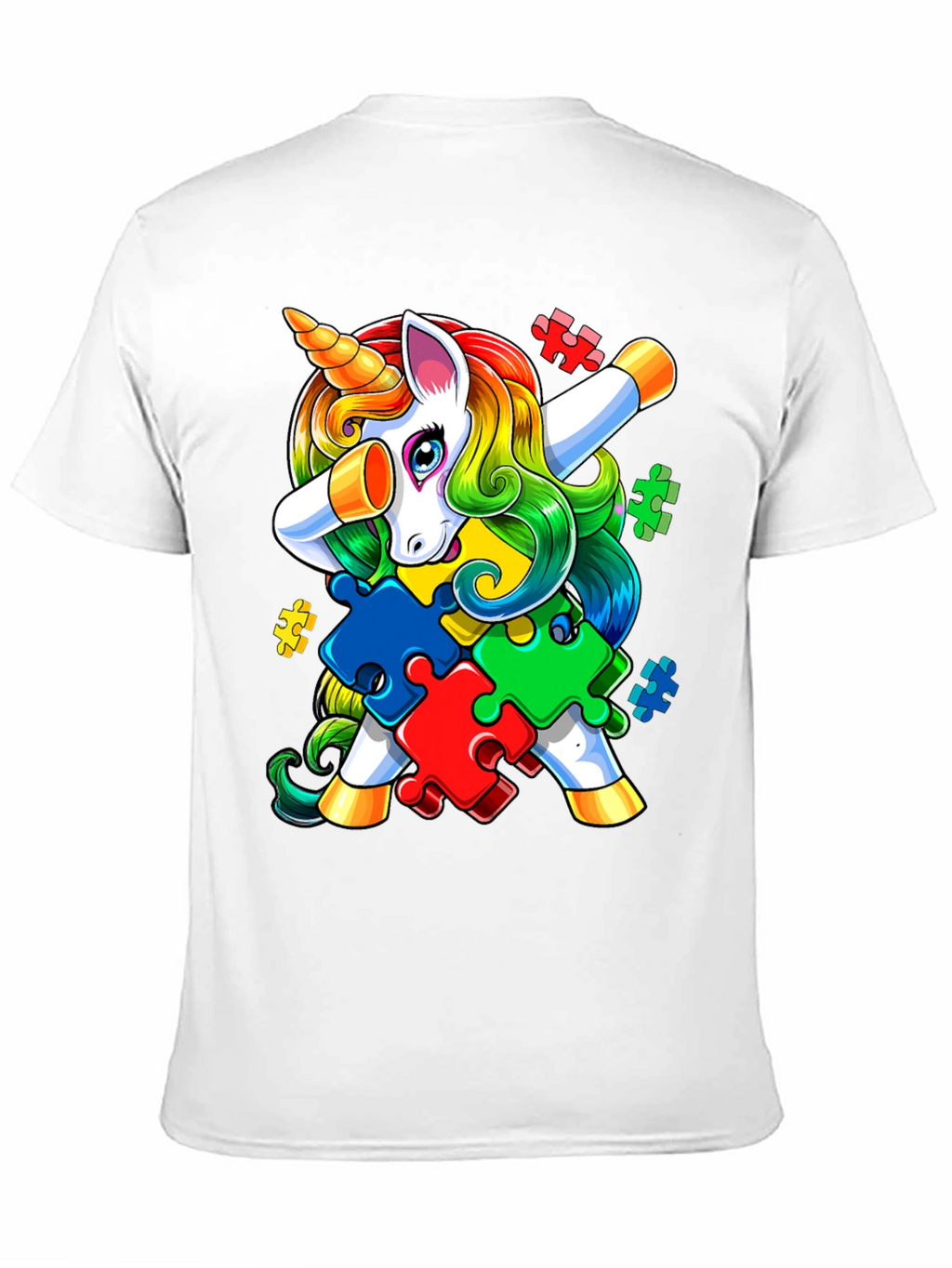 Autism Awareness Unicorn Dab T-Shirt
