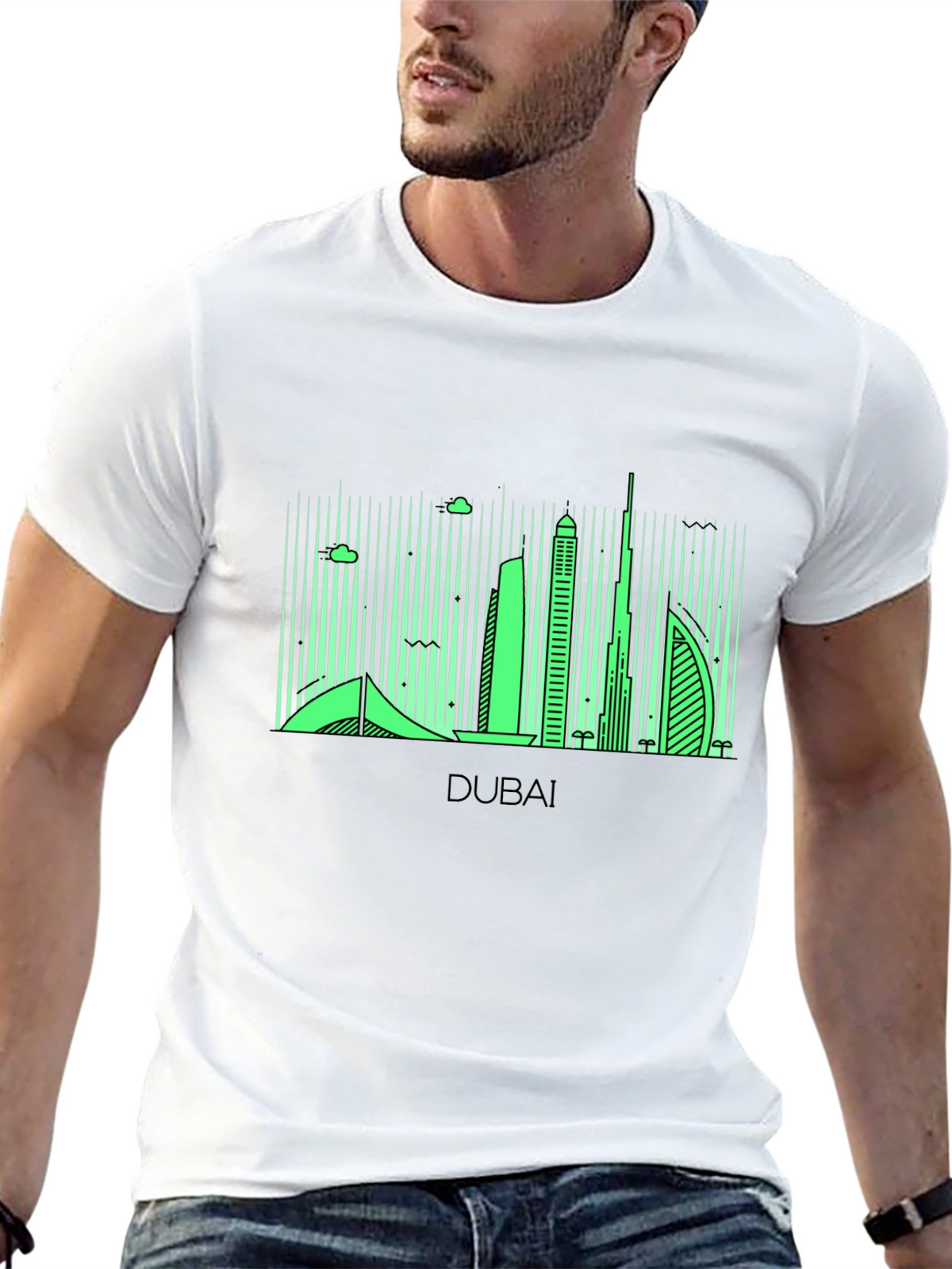 Dubai Skyline Graphic T-Shirt