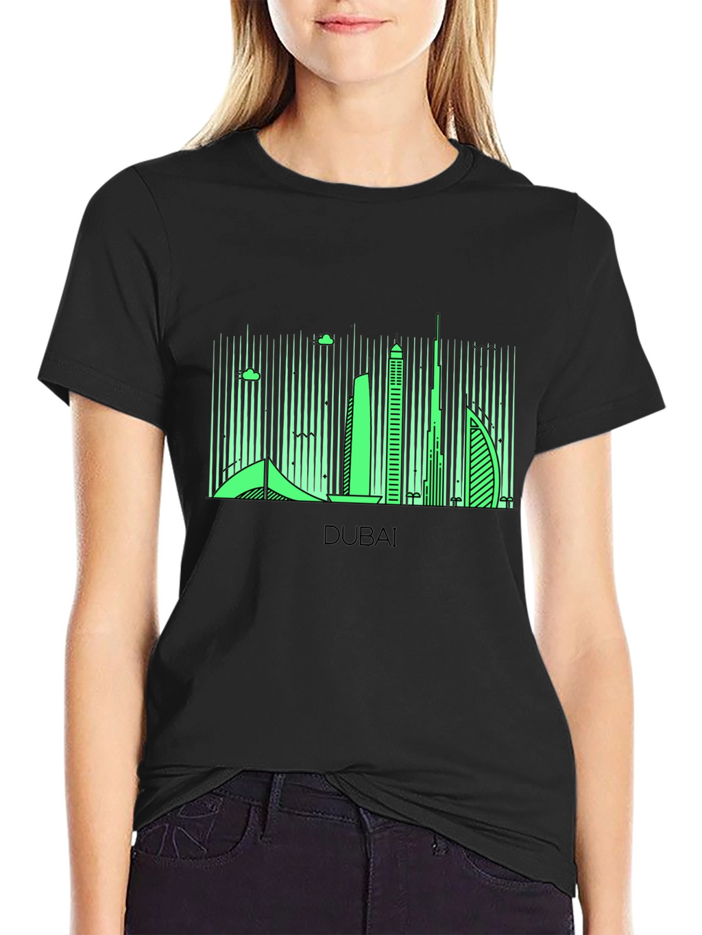 Dubai Skyline Graphic T-Shirt