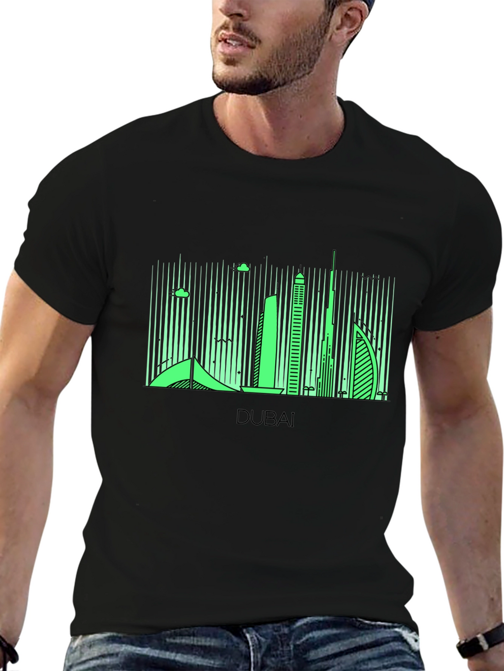 Dubai Skyline Graphic T-Shirt
