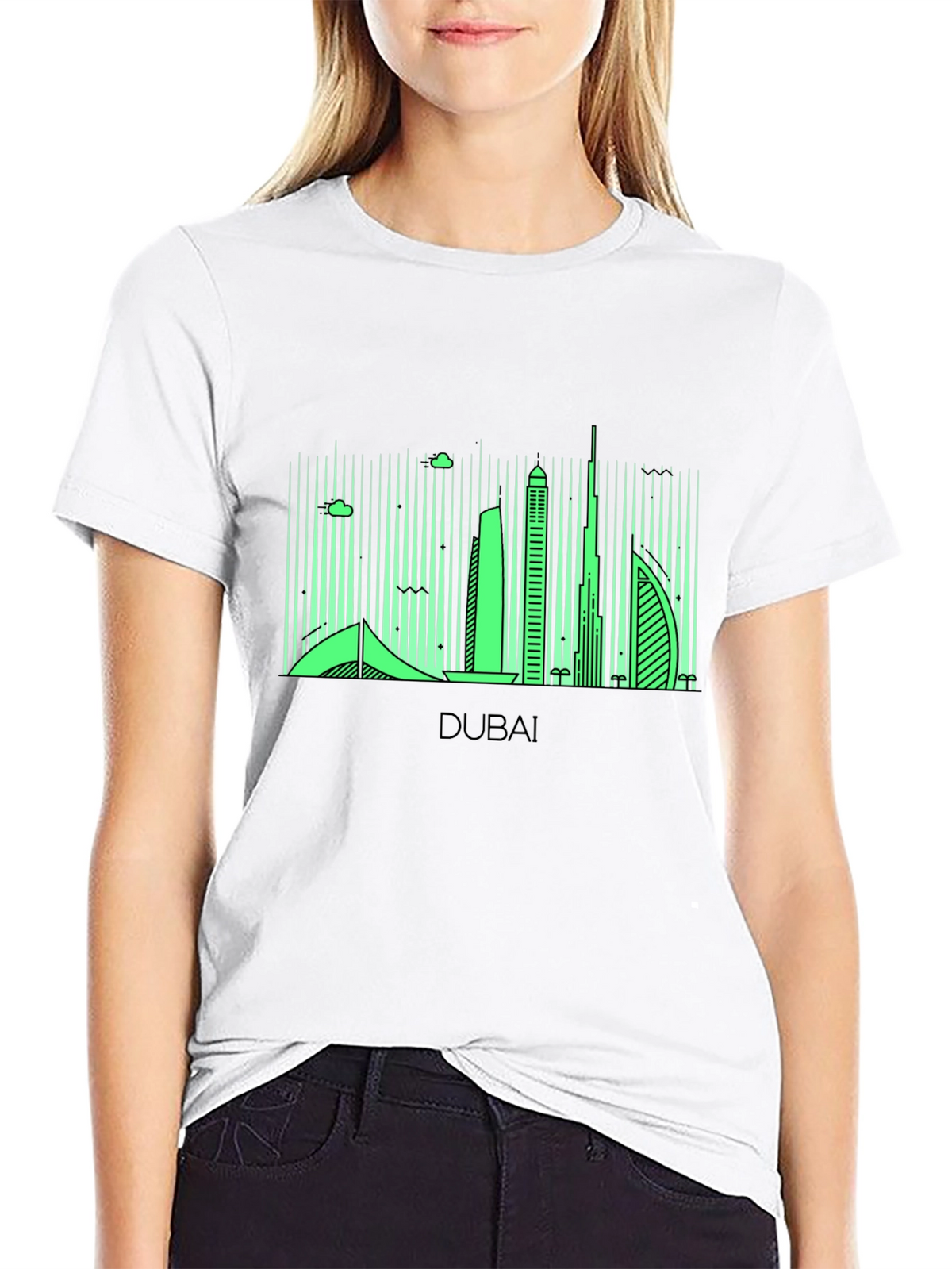 Dubai Skyline Graphic T-Shirt