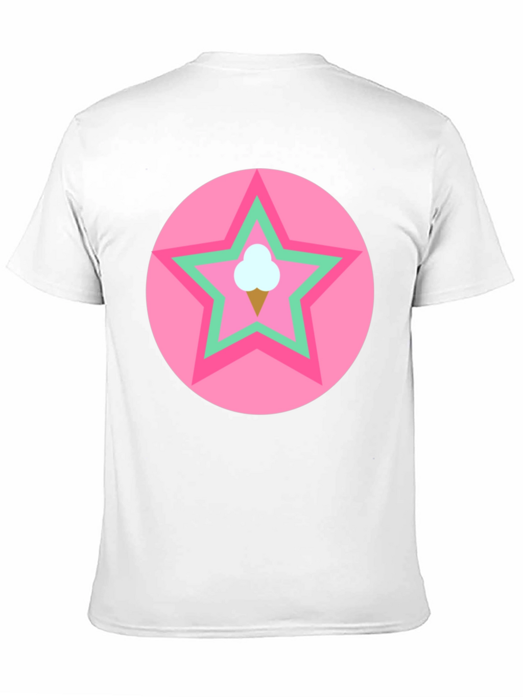 Ice Cream Star Graphic Tee - Black