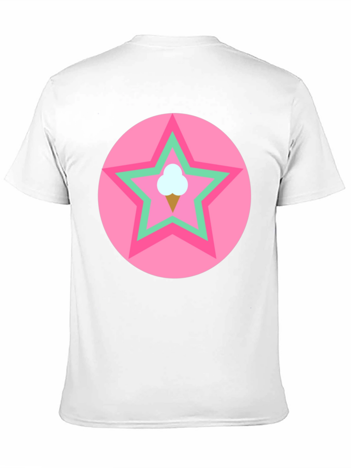 Ice Cream Star Graphic Tee - Black