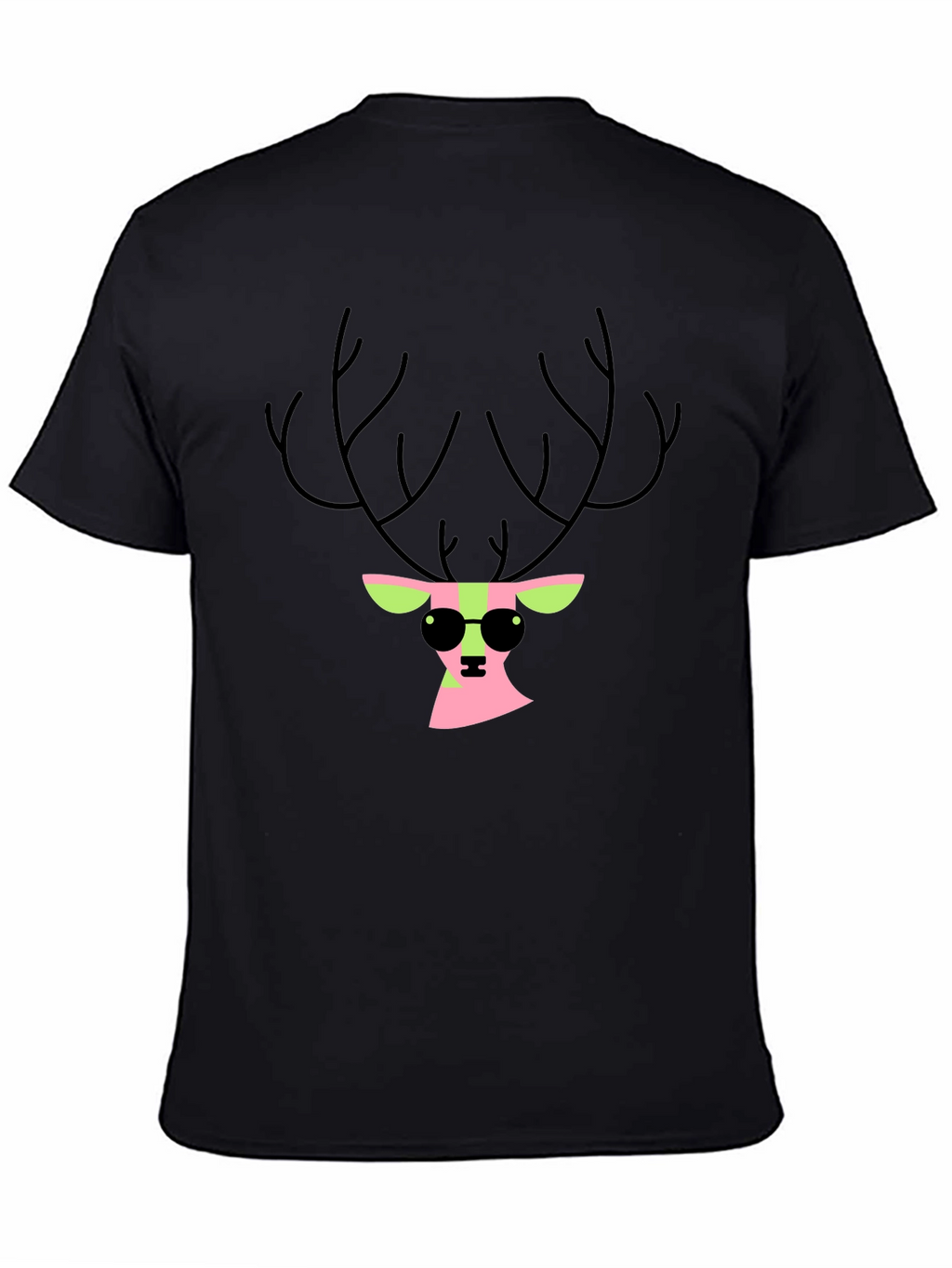 Cool Deer Black T-Shirt