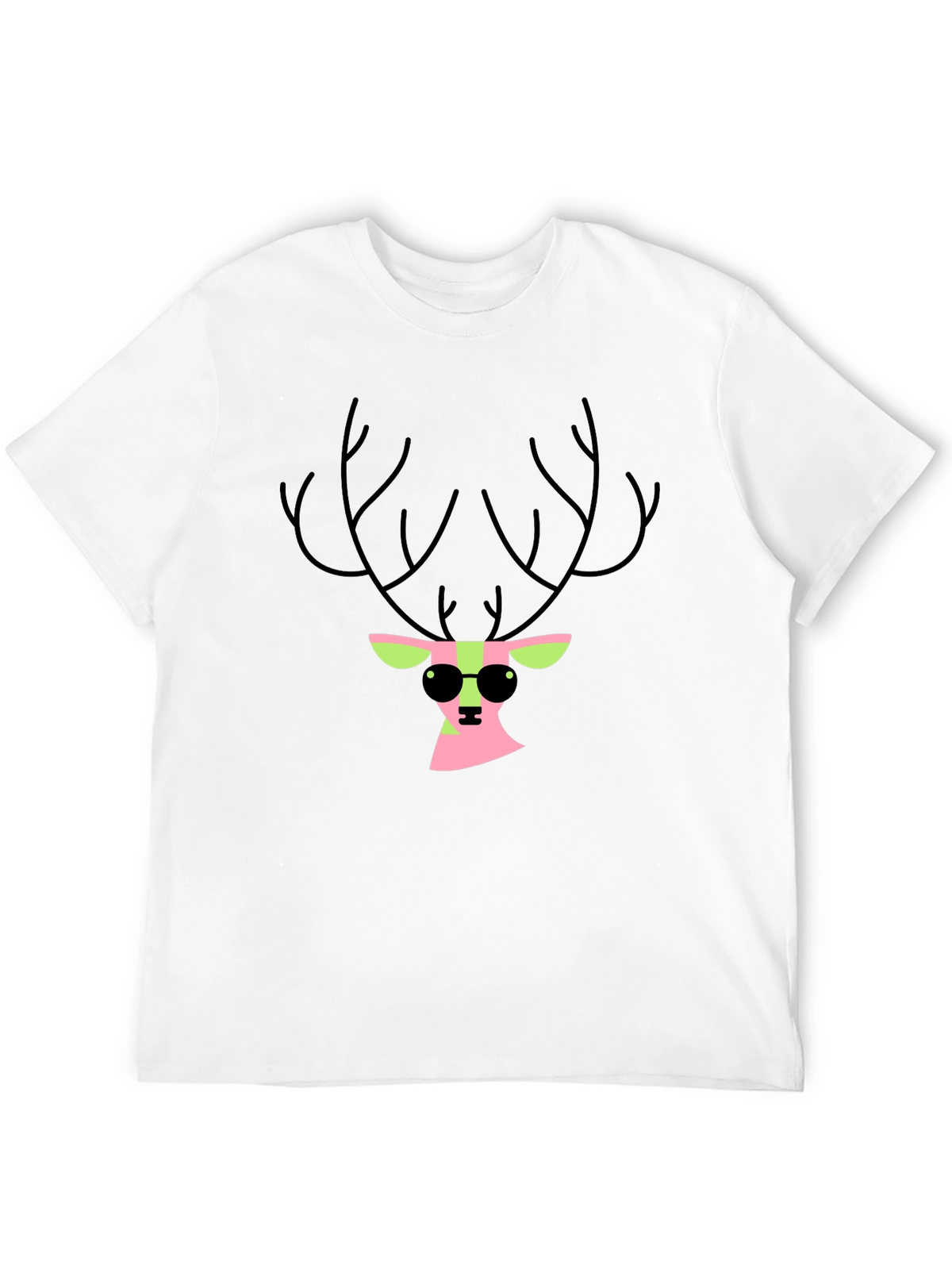 Cool Deer Black T-Shirt