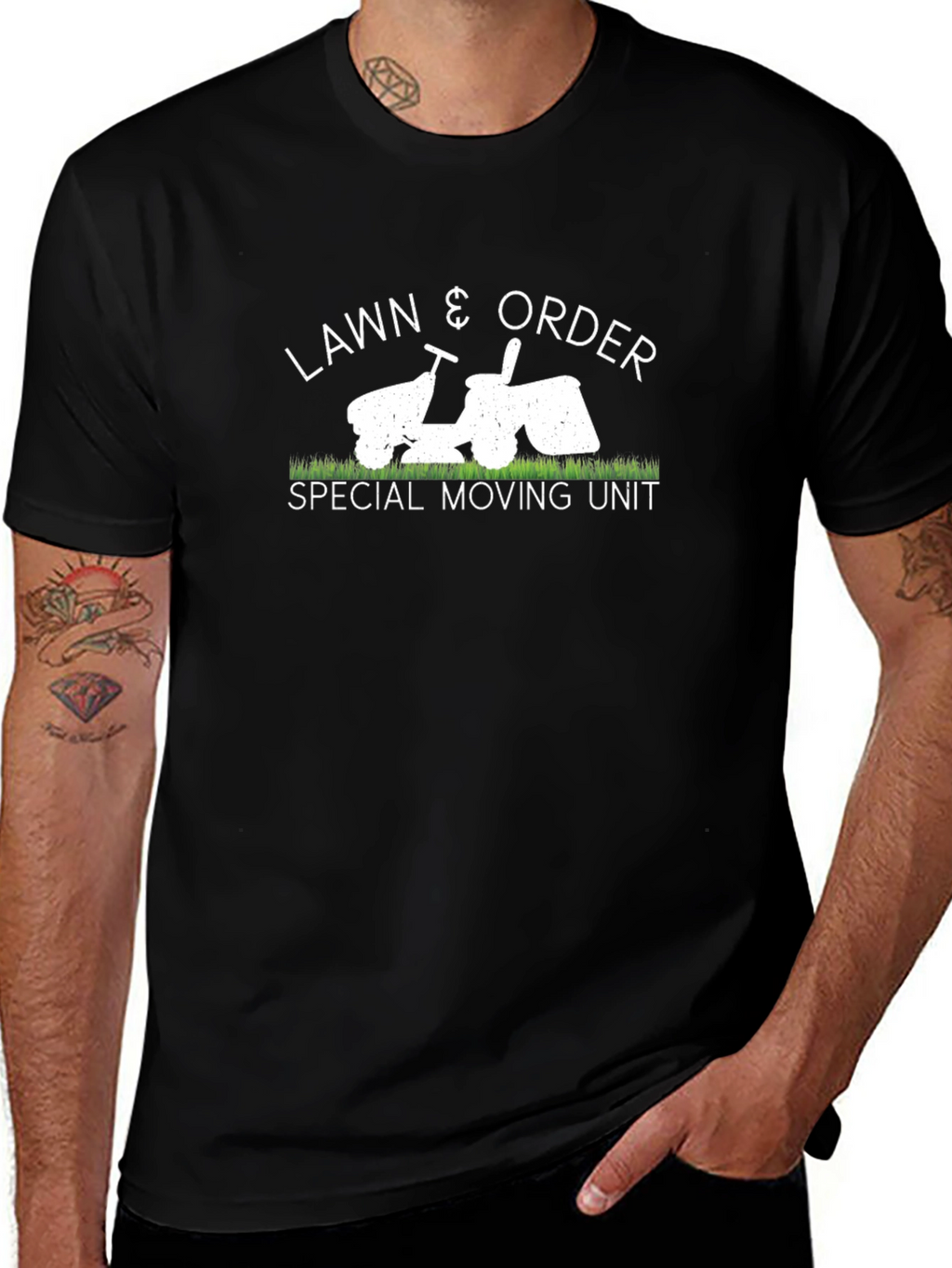 Lawn & Order Funny Graphic T-Shirt
