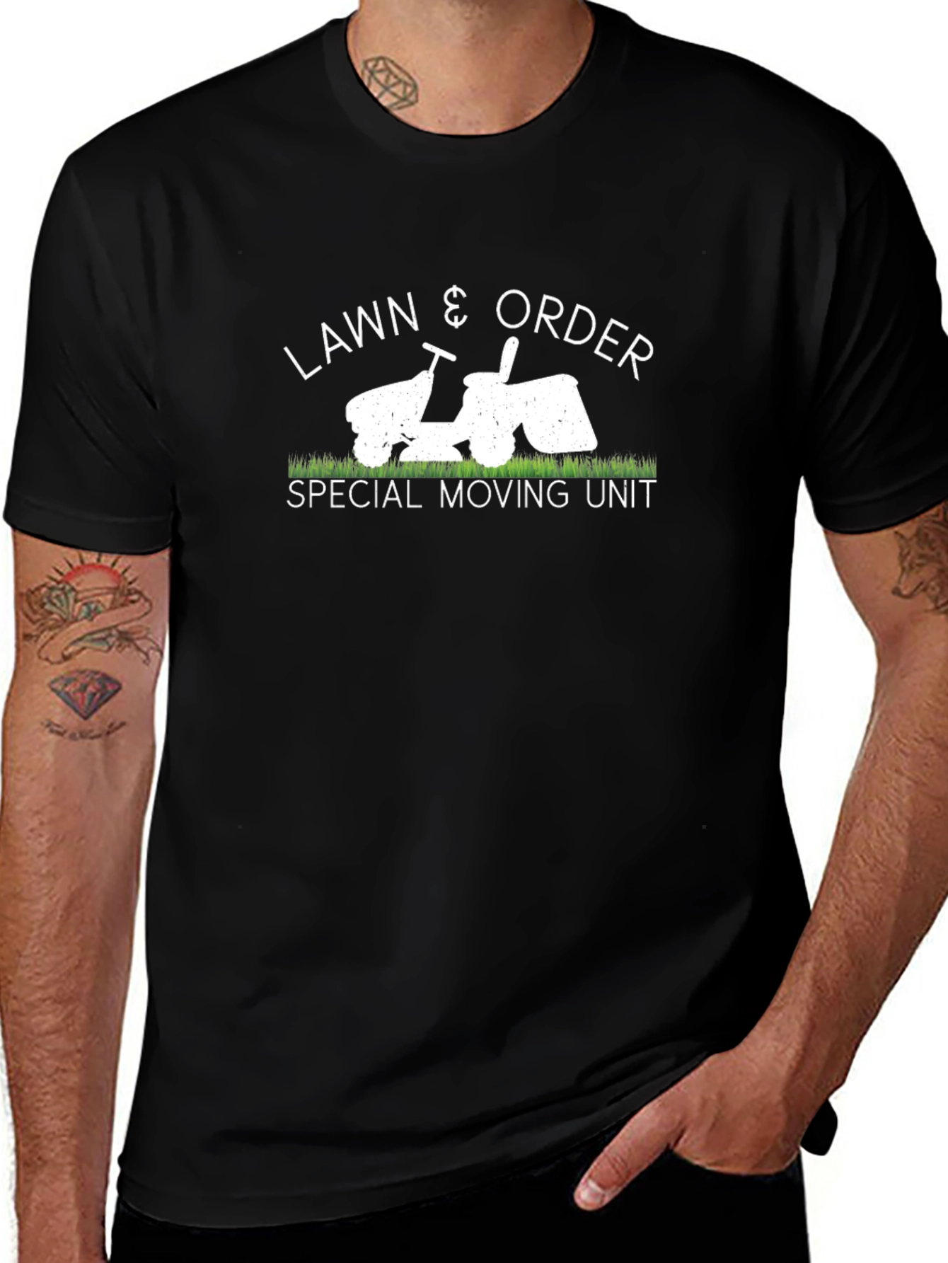 Lawn & Order Funny Graphic T-Shirt