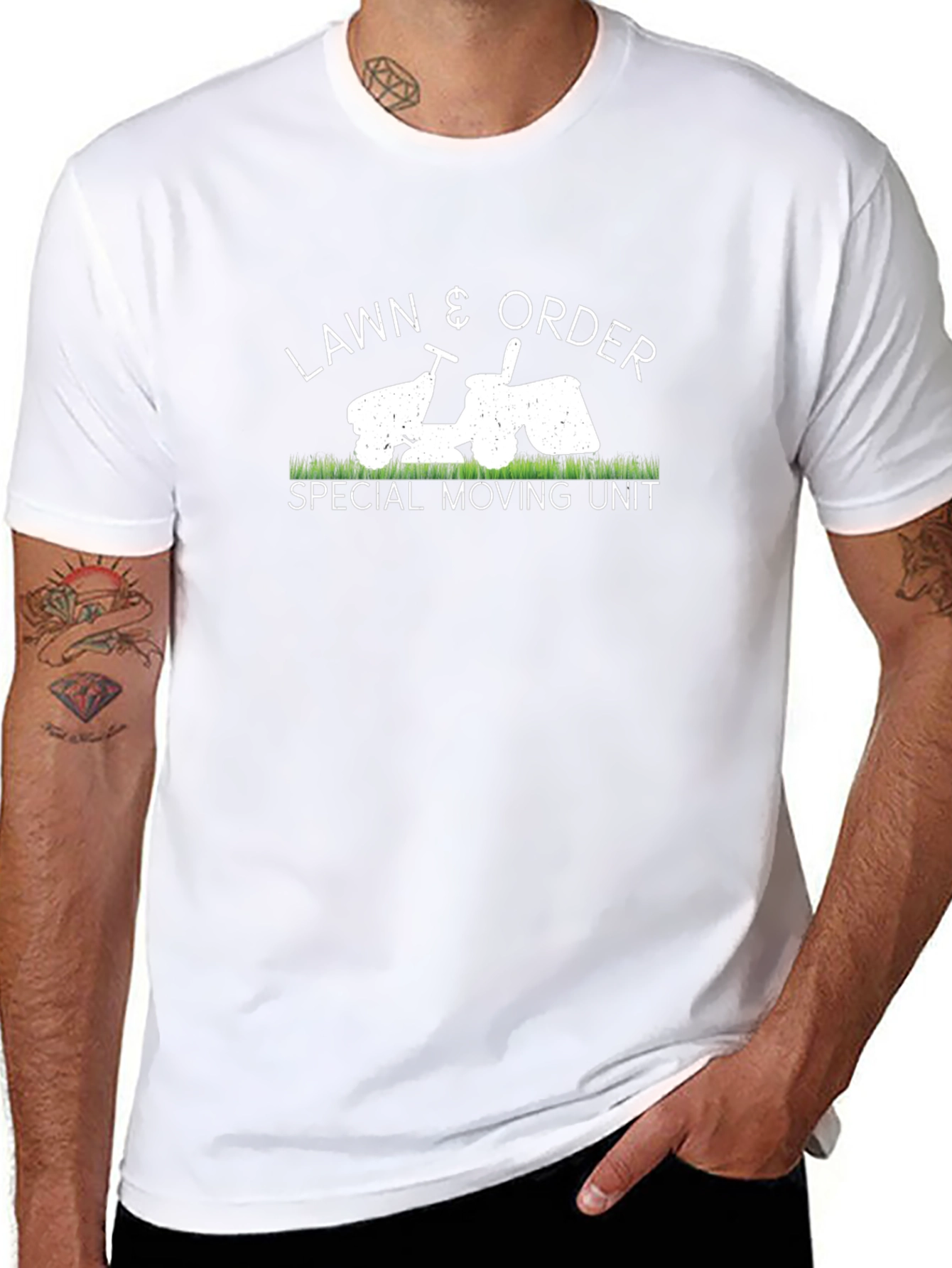 Lawn & Order Funny Graphic T-Shirt