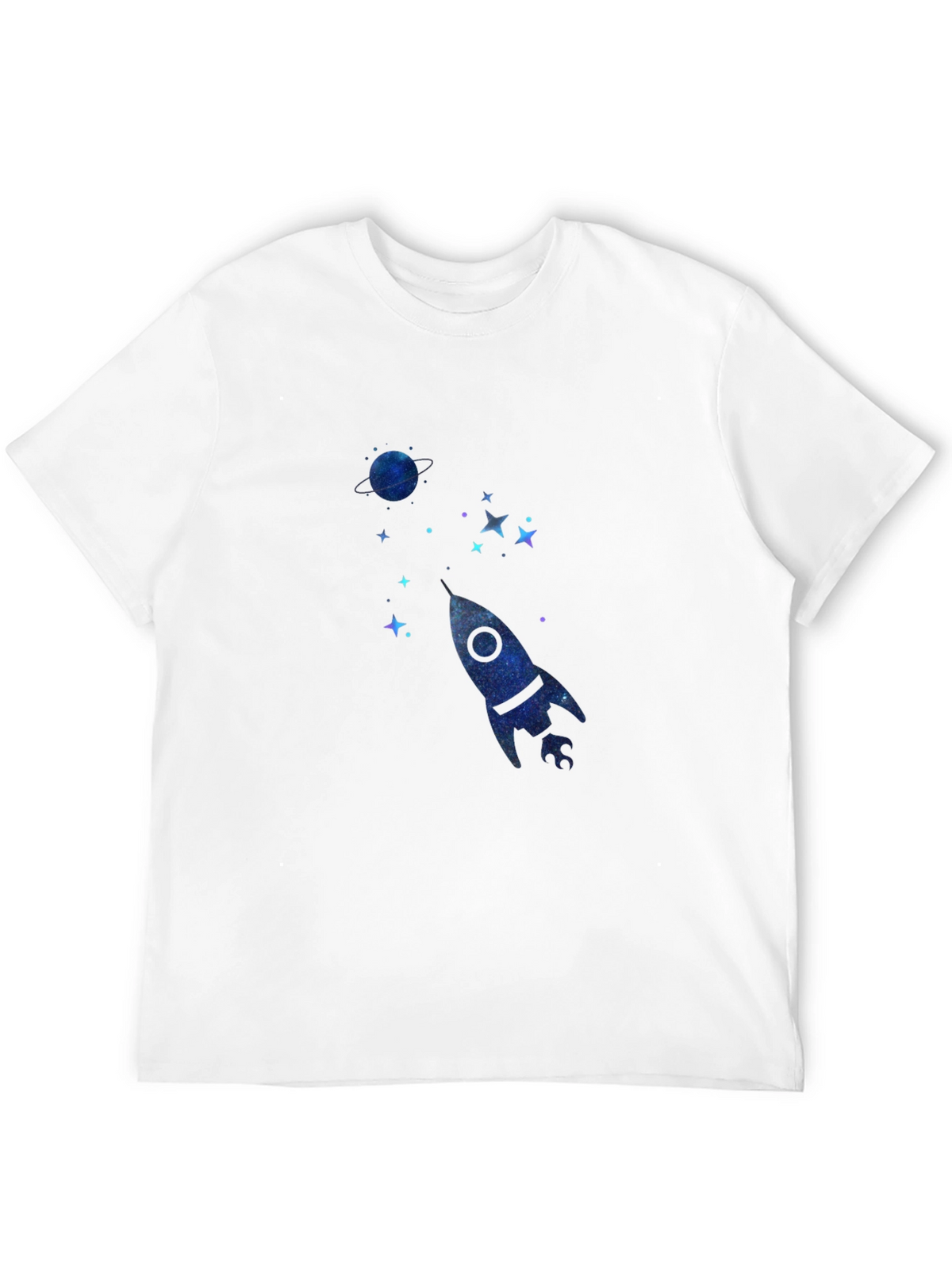 Cosmic Rocket Black T-Shirt