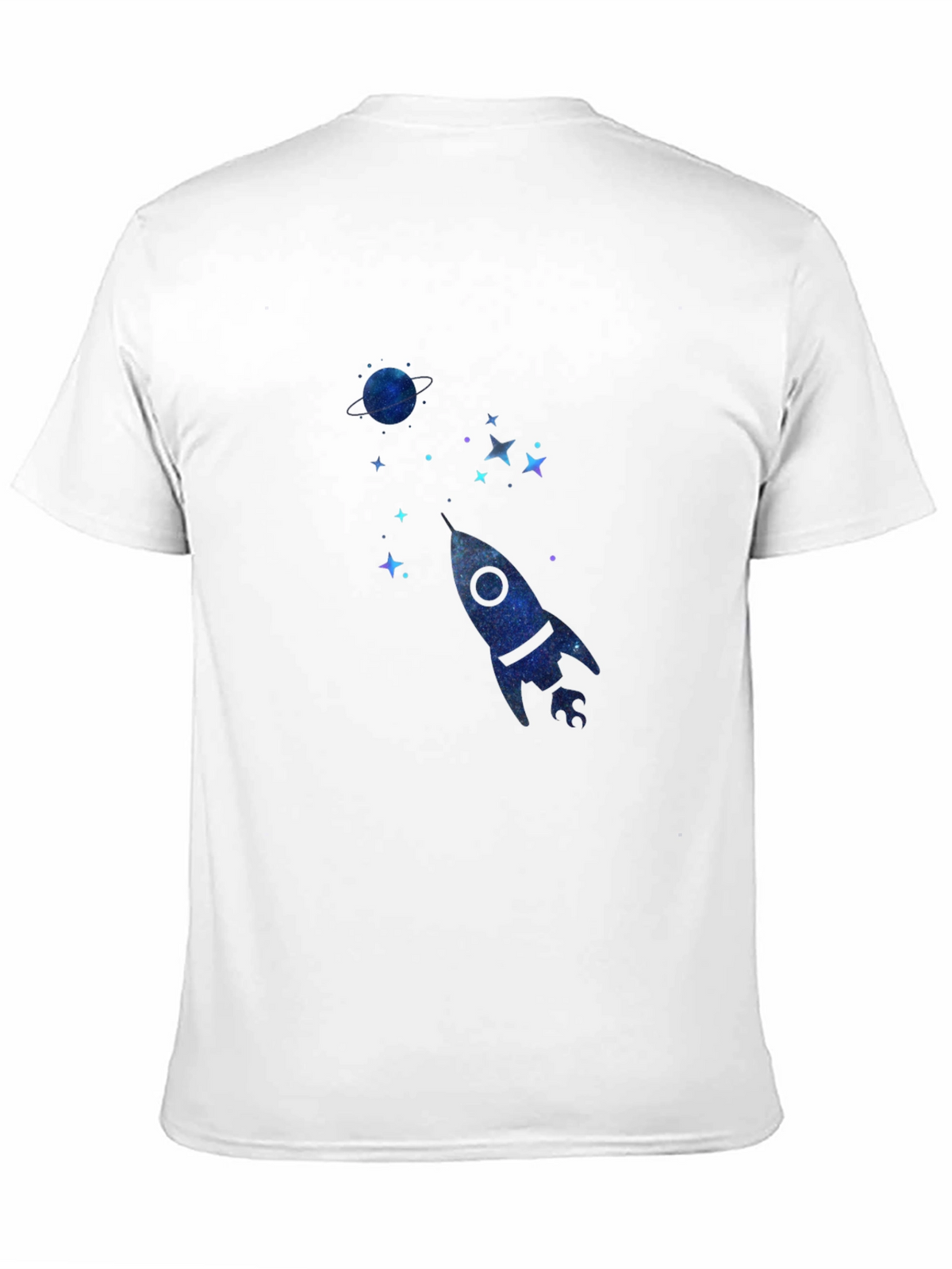 Cosmic Rocket Black T-Shirt