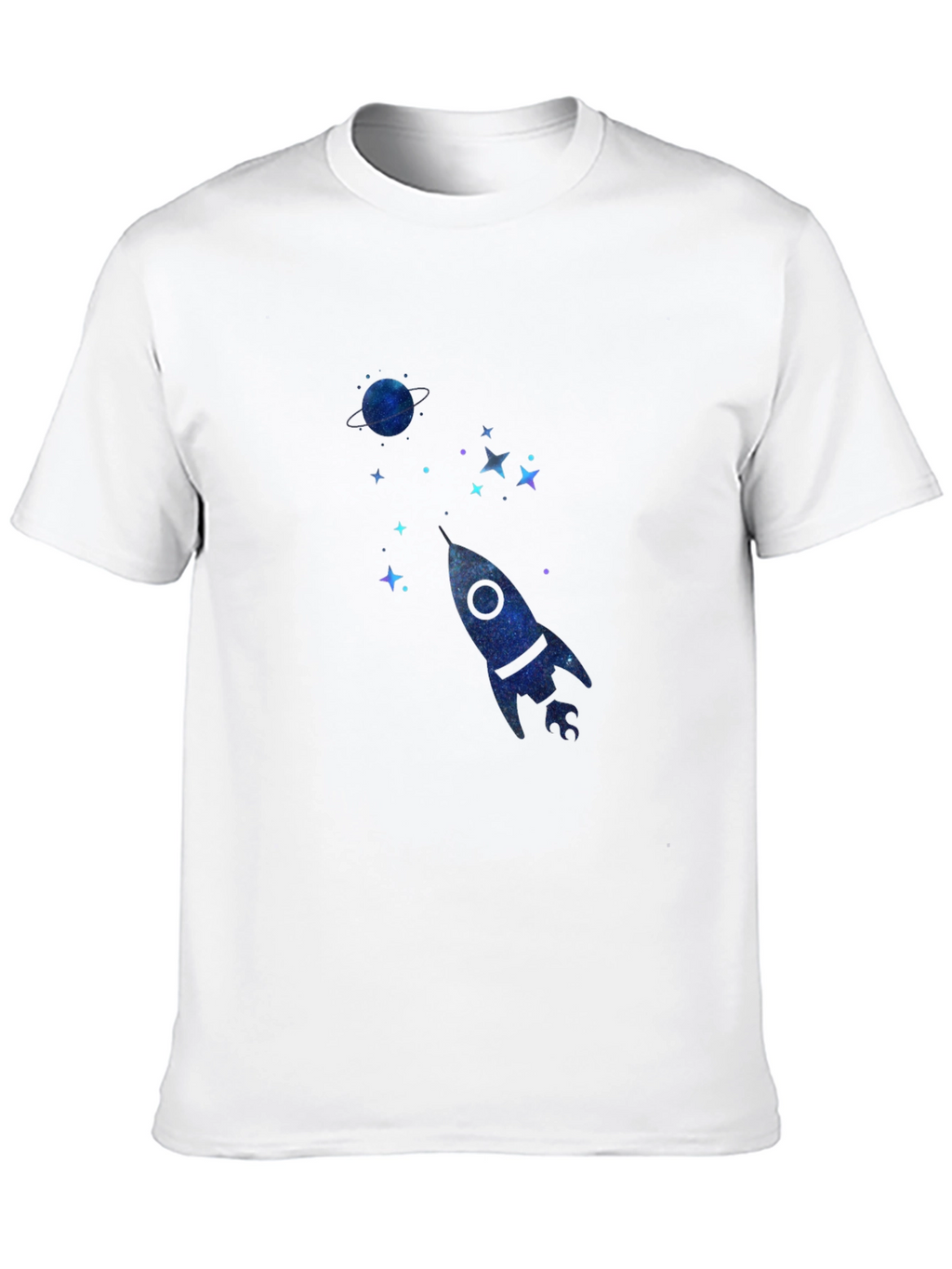Cosmic Rocket Black T-Shirt