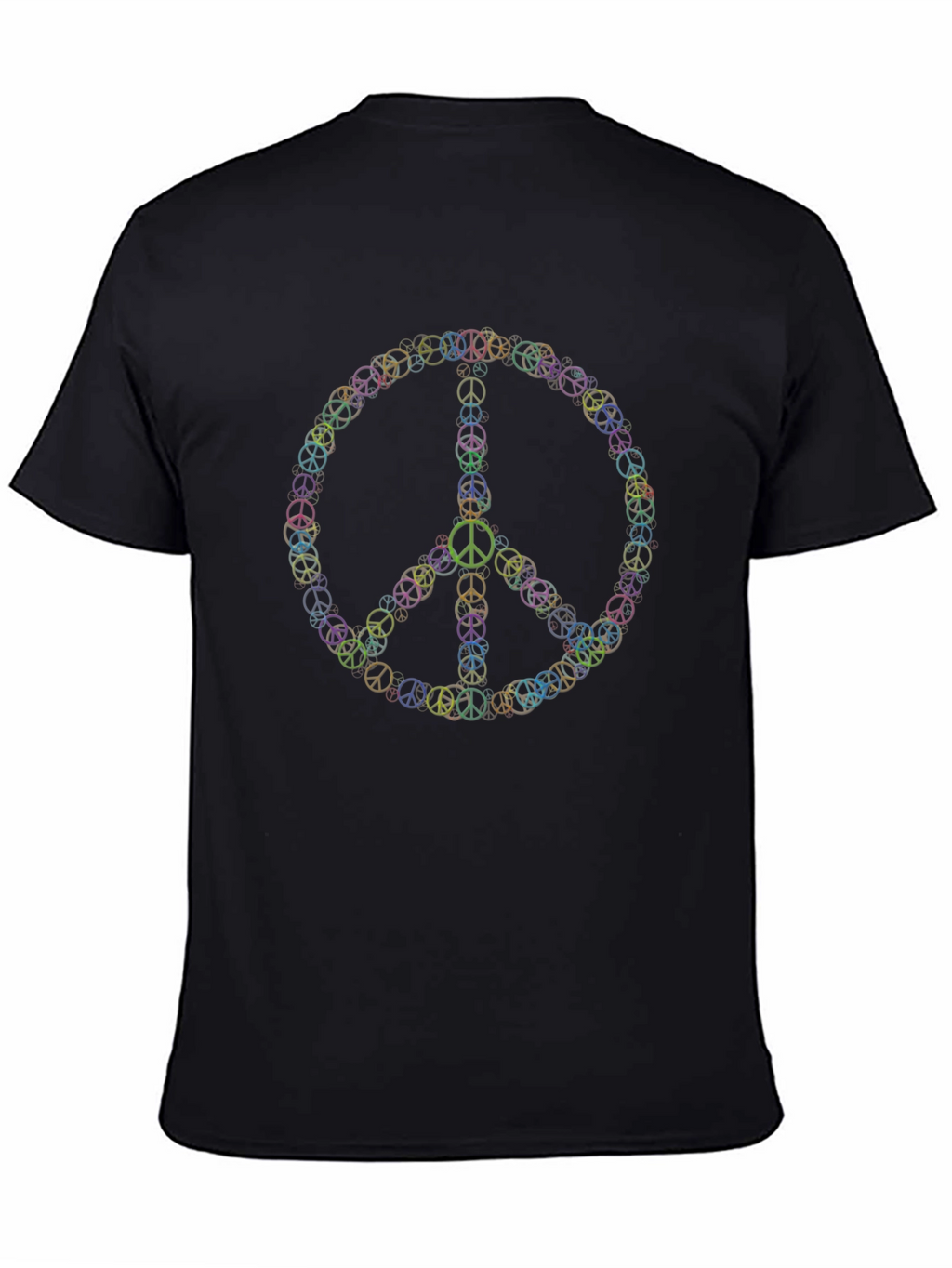 Peace Sign Graphic Tee - Black