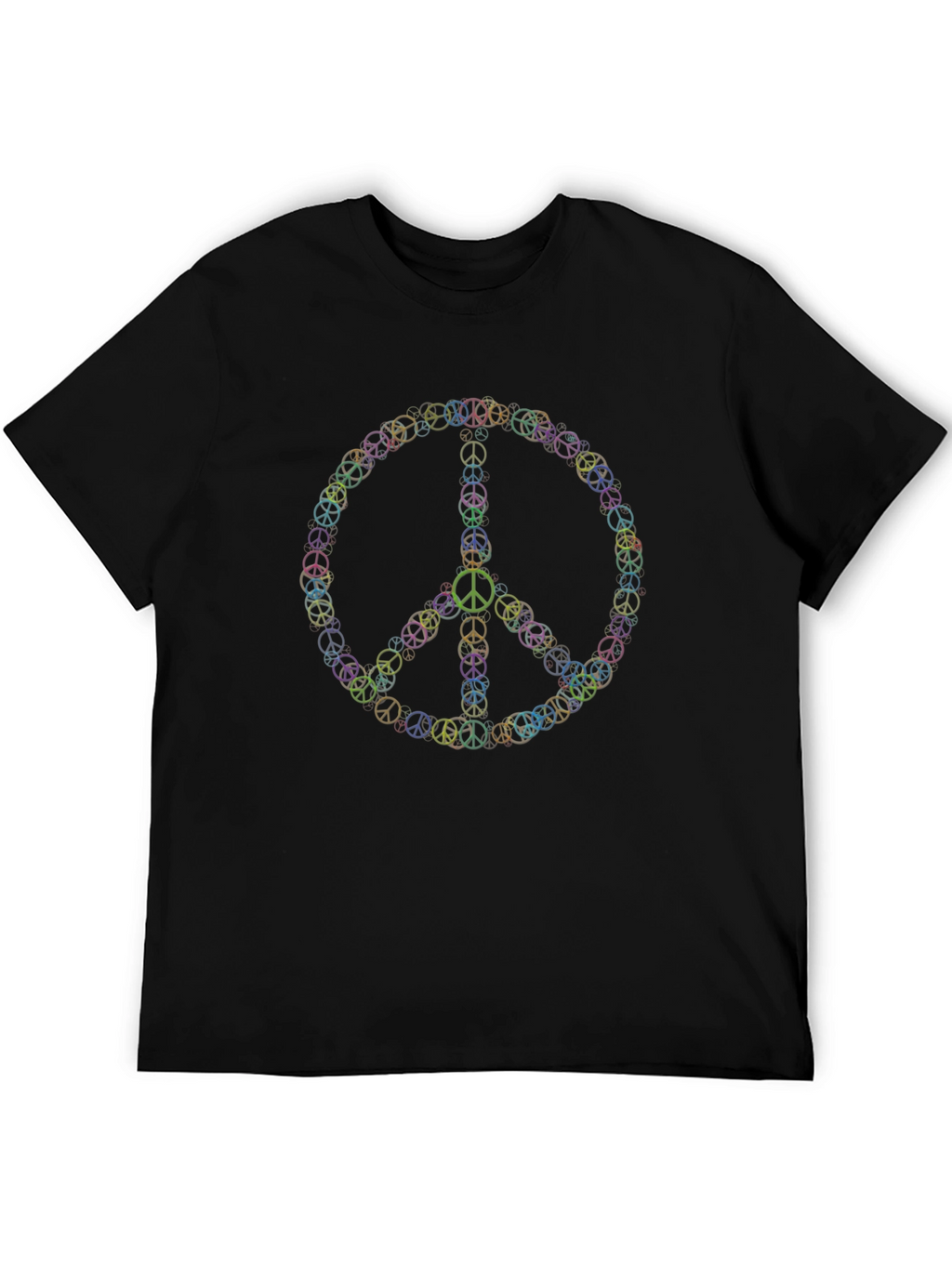 Peace Sign Graphic Tee - Black