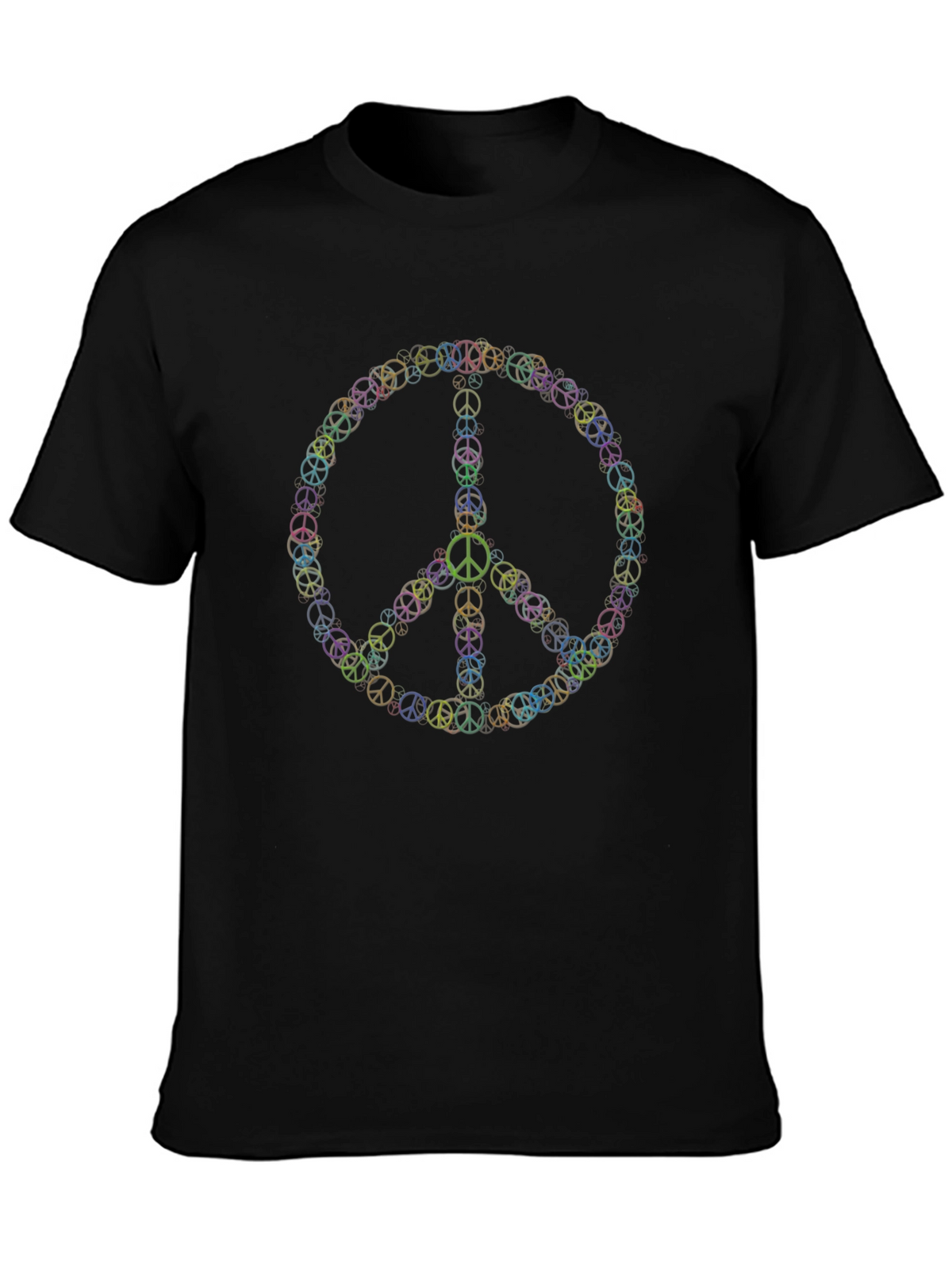 Peace Sign Graphic Tee - Black
