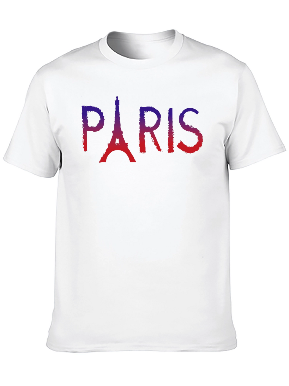 Paris Eiffel Tower Graphic Tee - Soft Black T-Shirt