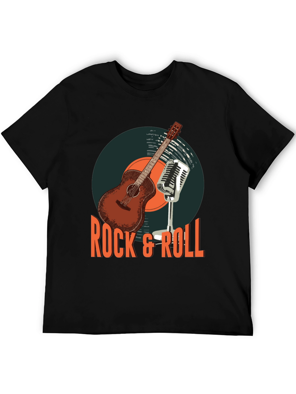 Rock & Roll Guitar Graphic T-Shirt