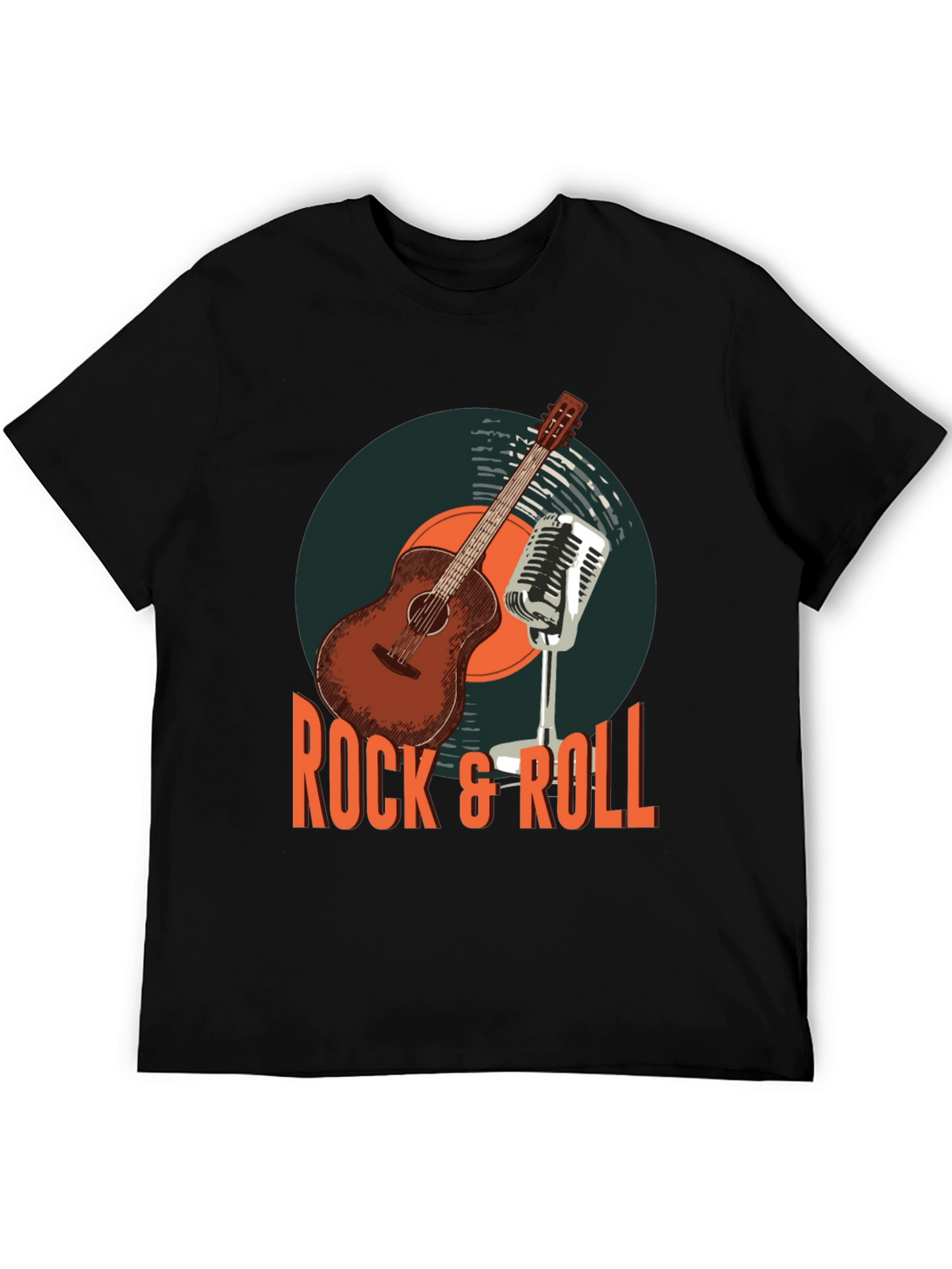 Rock & Roll Guitar Graphic T-Shirt