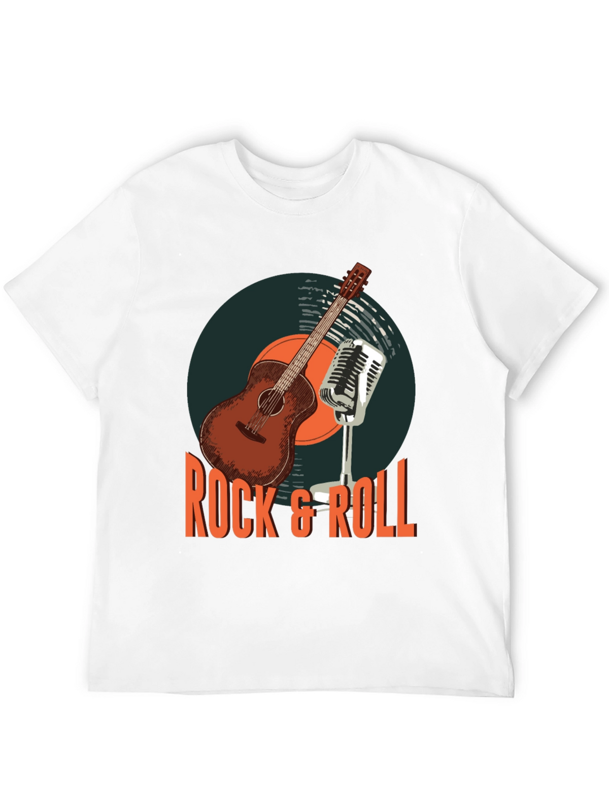 Rock & Roll Guitar Graphic T-Shirt