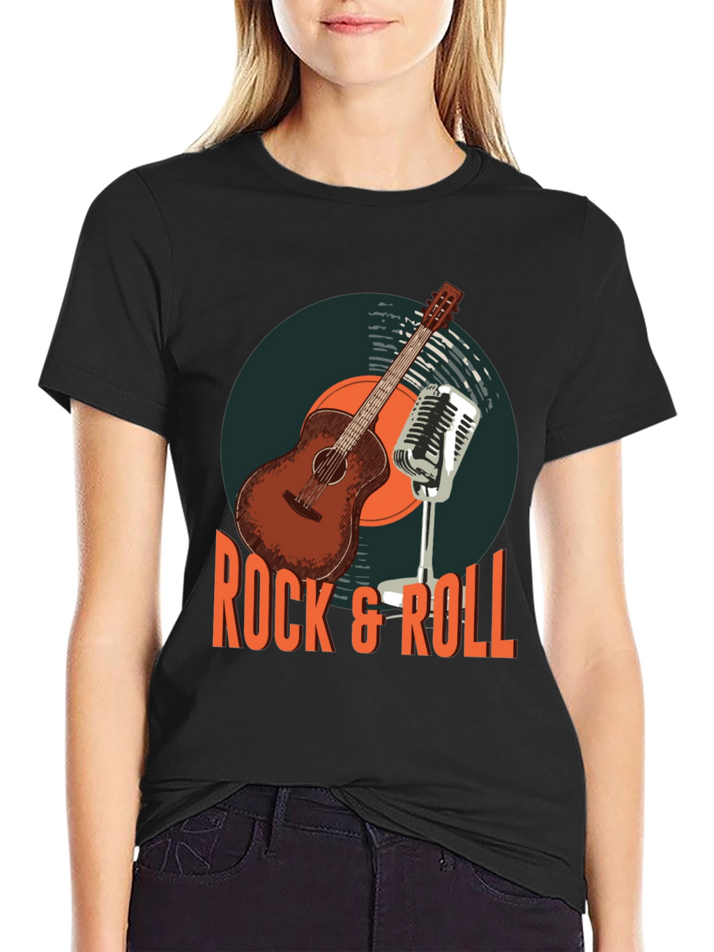 Rock & Roll Guitar Graphic T-Shirt